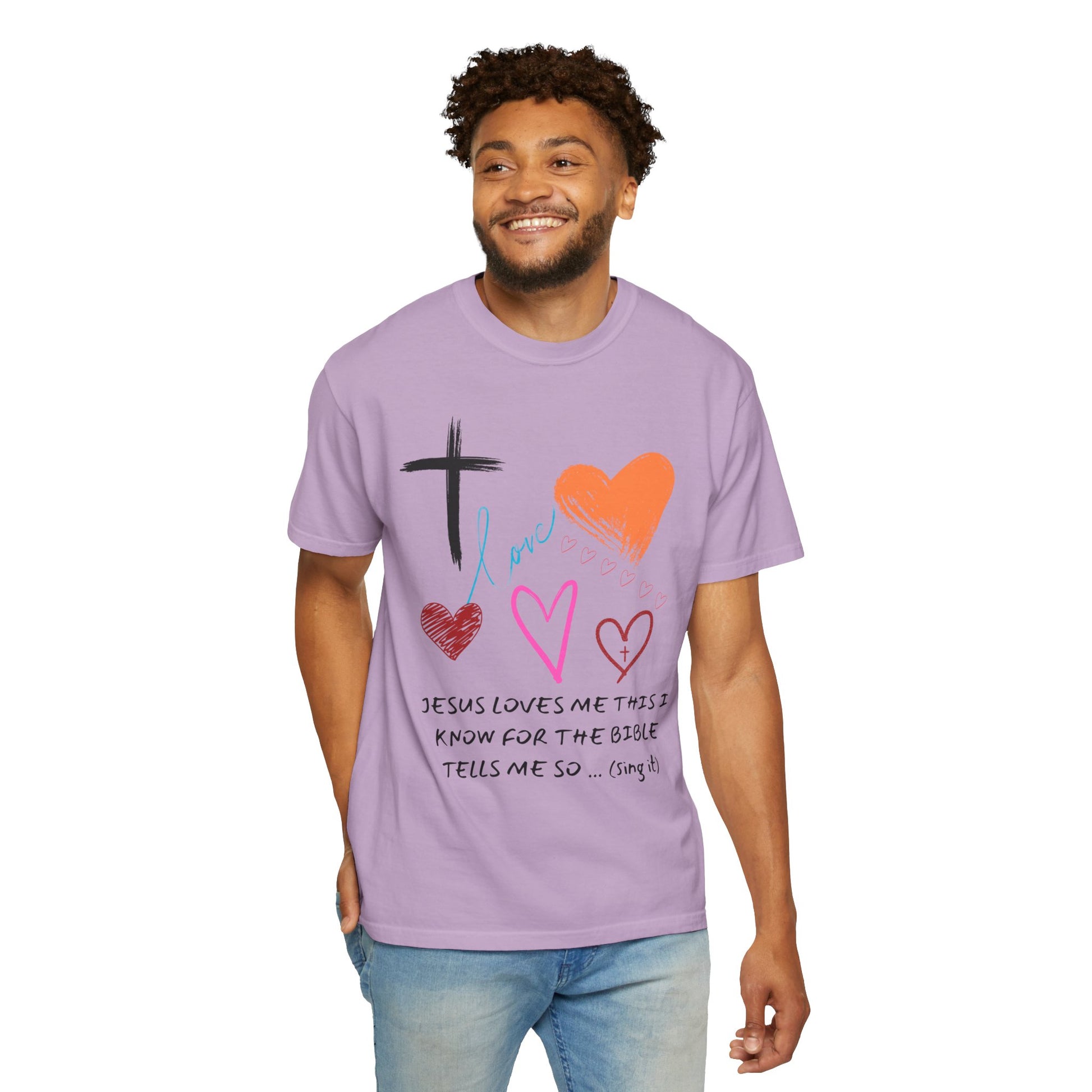 Faith-Inspired Unisex T-Shirt | Jesus Loves Me Design | Christian Apparel, Inspirational Gift, Casual Wear, Spiritual Clothing, Everyday Tee
