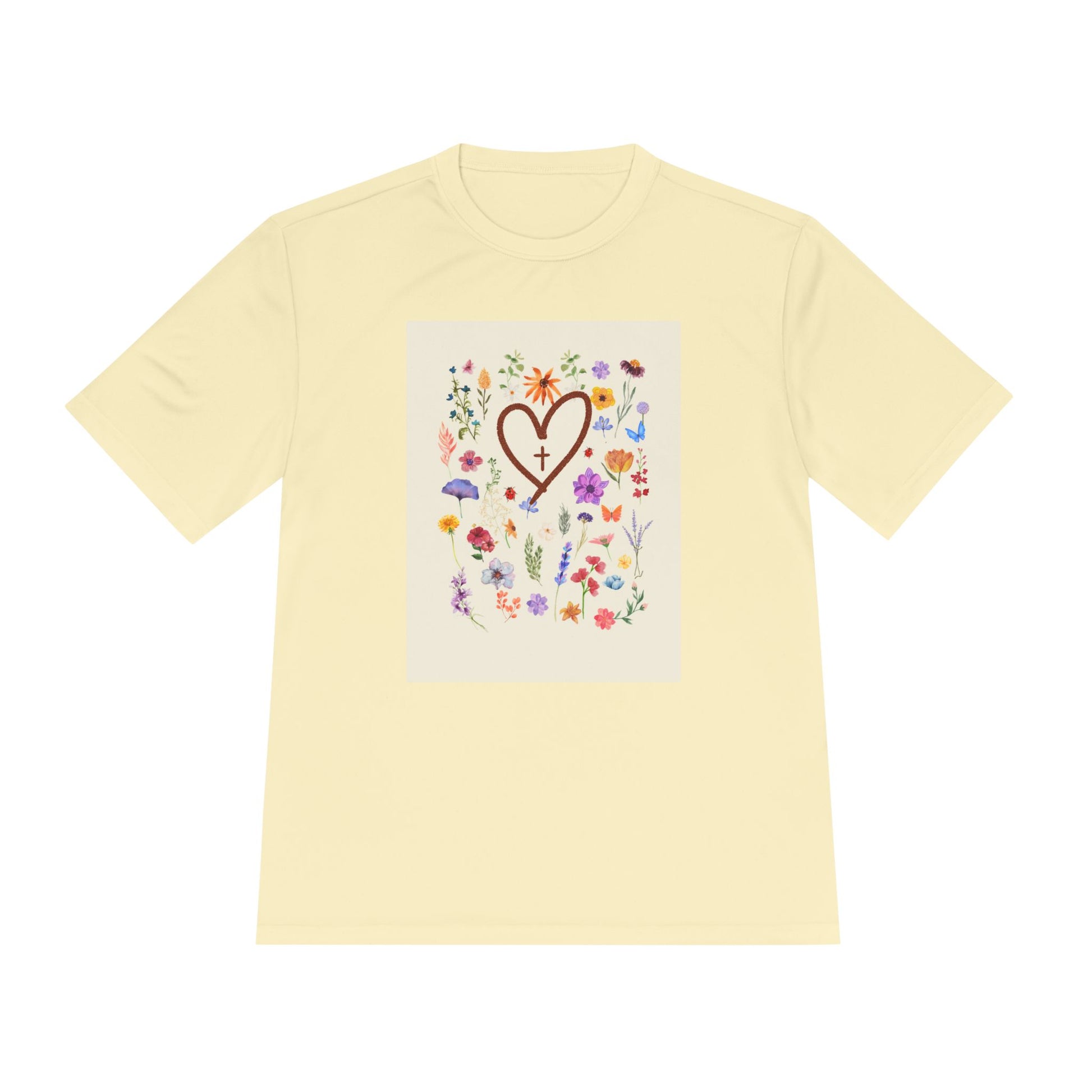 Flowers with Cross Summer Shirt