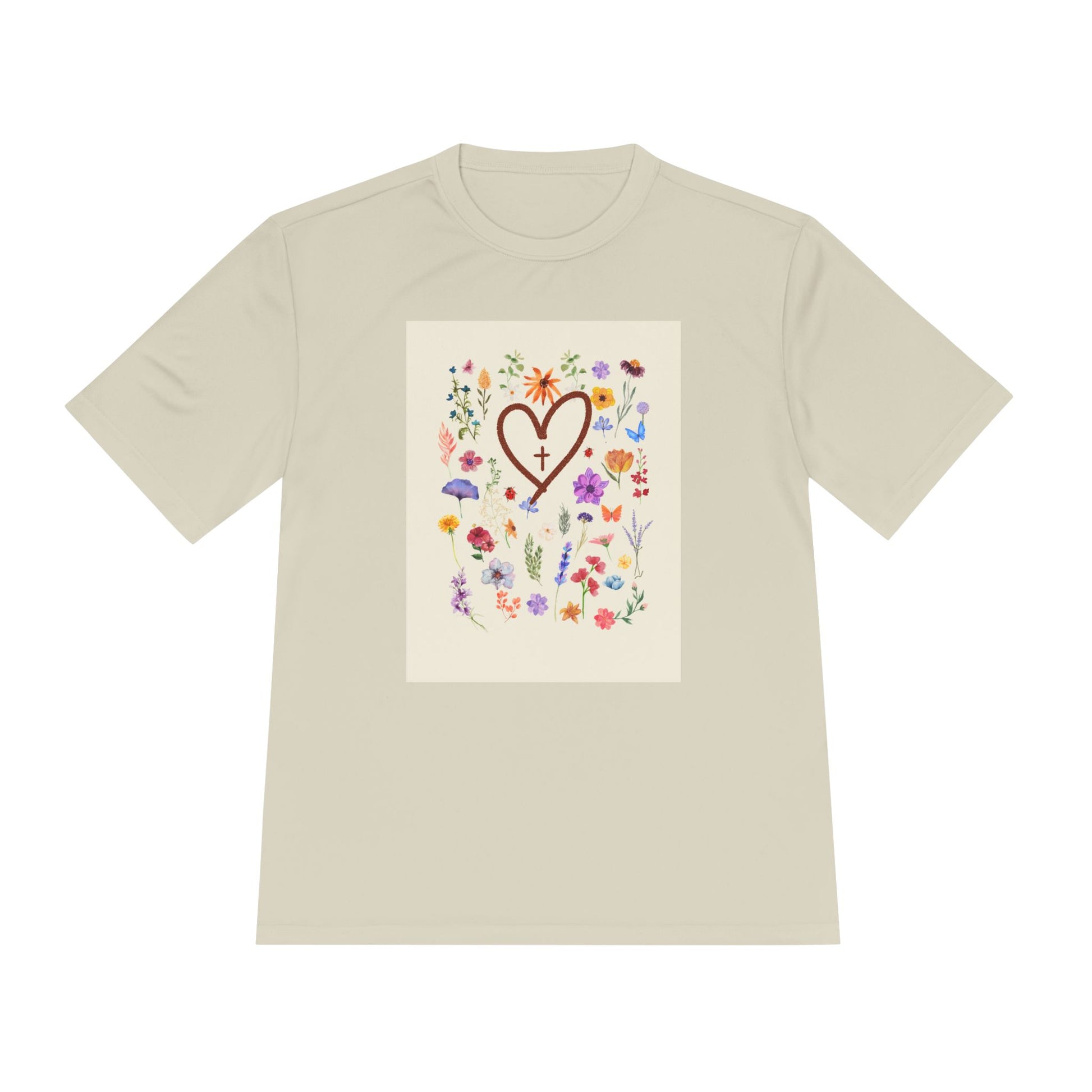 Flowers with Cross Summer Shirt