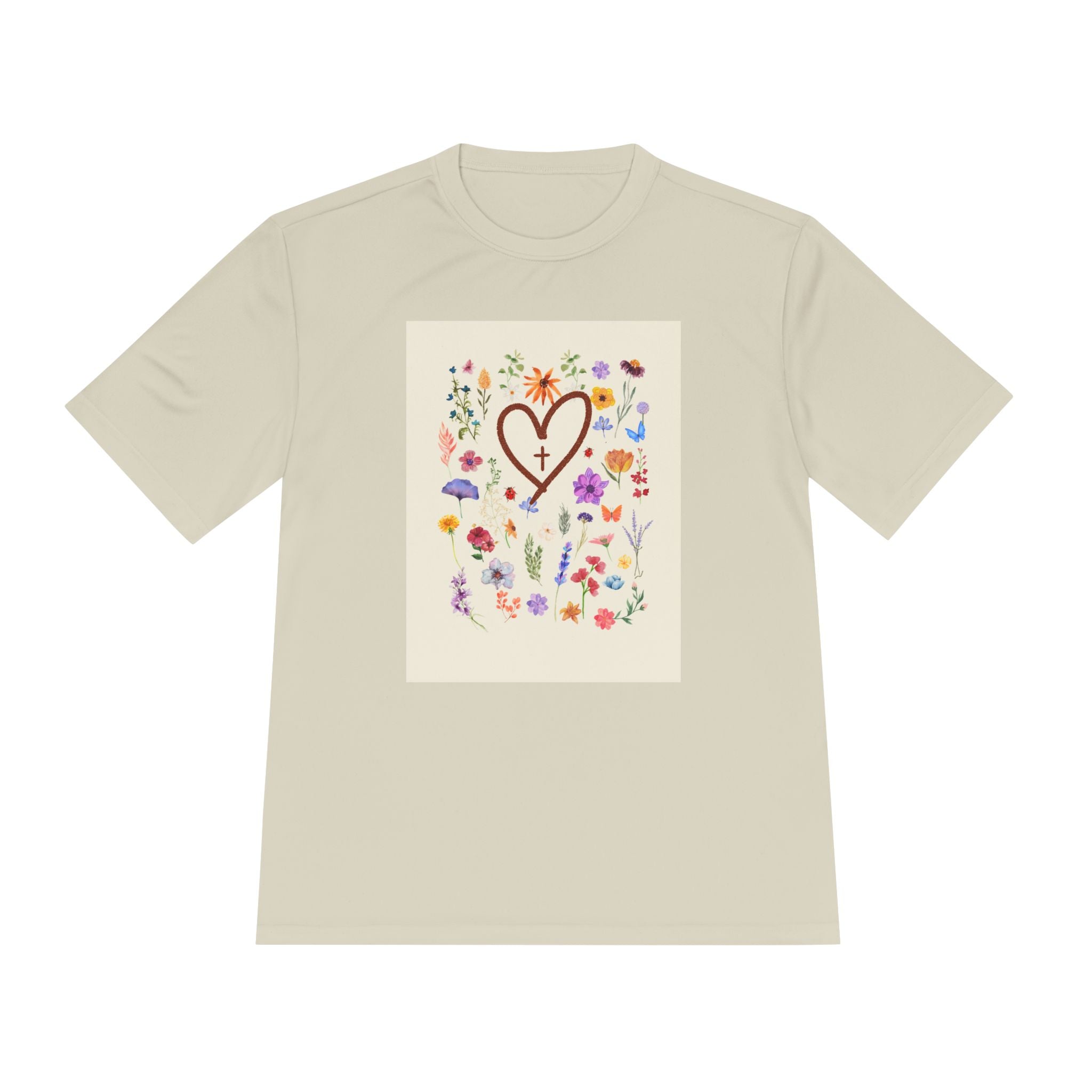 Flowers with Cross Summer Shirt