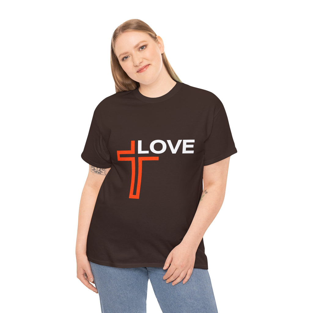 Love Unisex Heavy Cotton T-Shirt – Christian Faith Tee, Inspirational Apparel
