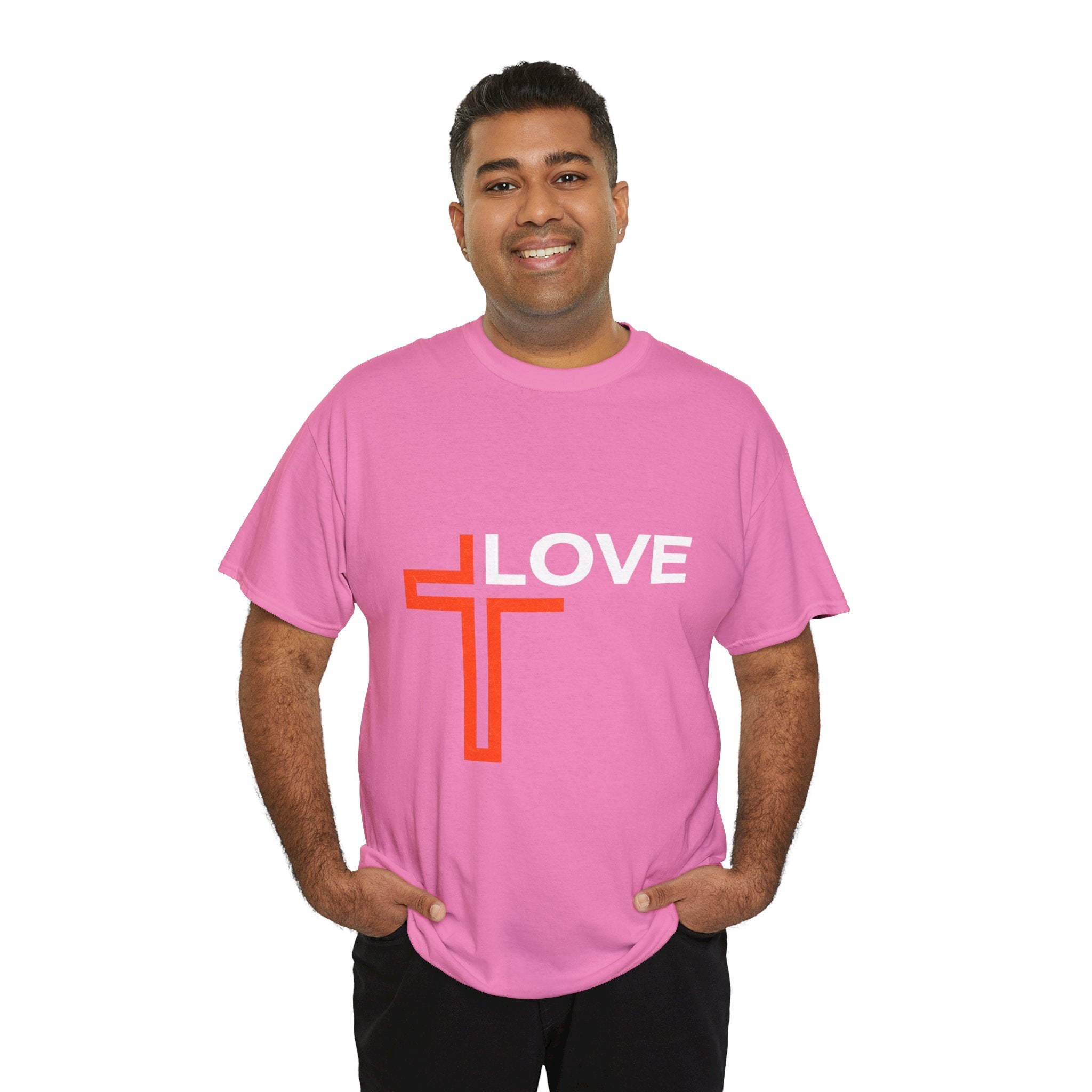 Love Unisex Heavy Cotton T-Shirt – Christian Faith Tee, Inspirational Apparel