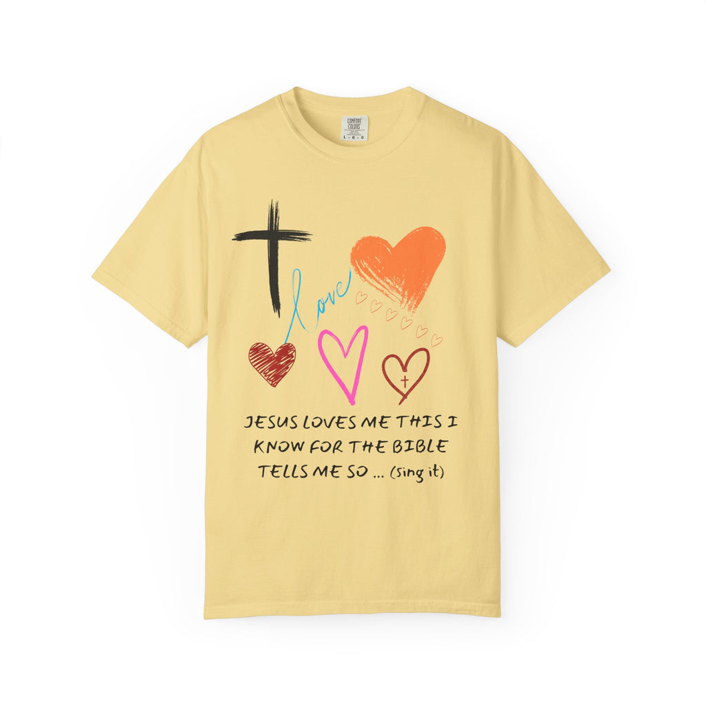 Faith-Inspired Unisex T-Shirt | Jesus Loves Me Design | Christian Apparel, Inspirational Gift, Casual Wear, Spiritual Clothing, Everyday Tee