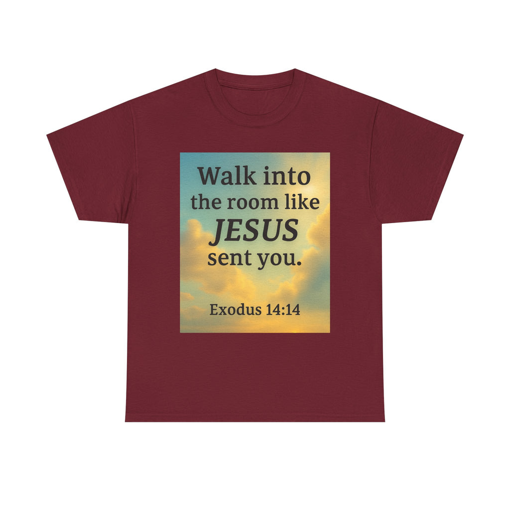 Walk into the Room like JESUS, Cotton T-Shirt