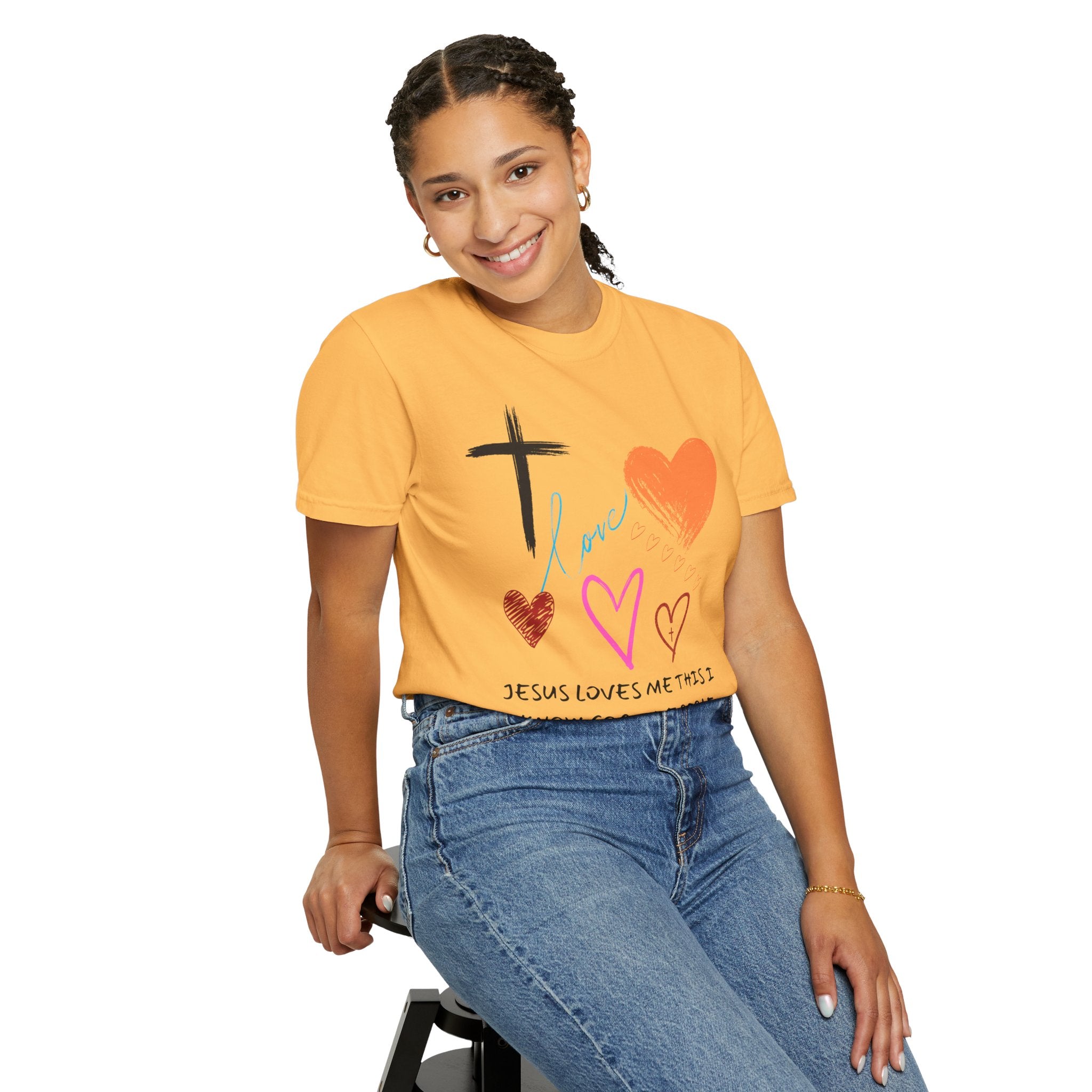 Faith-Inspired Unisex T-Shirt | Jesus Loves Me Design | Christian Apparel, Inspirational Gift, Casual Wear, Spiritual Clothing, Everyday Tee