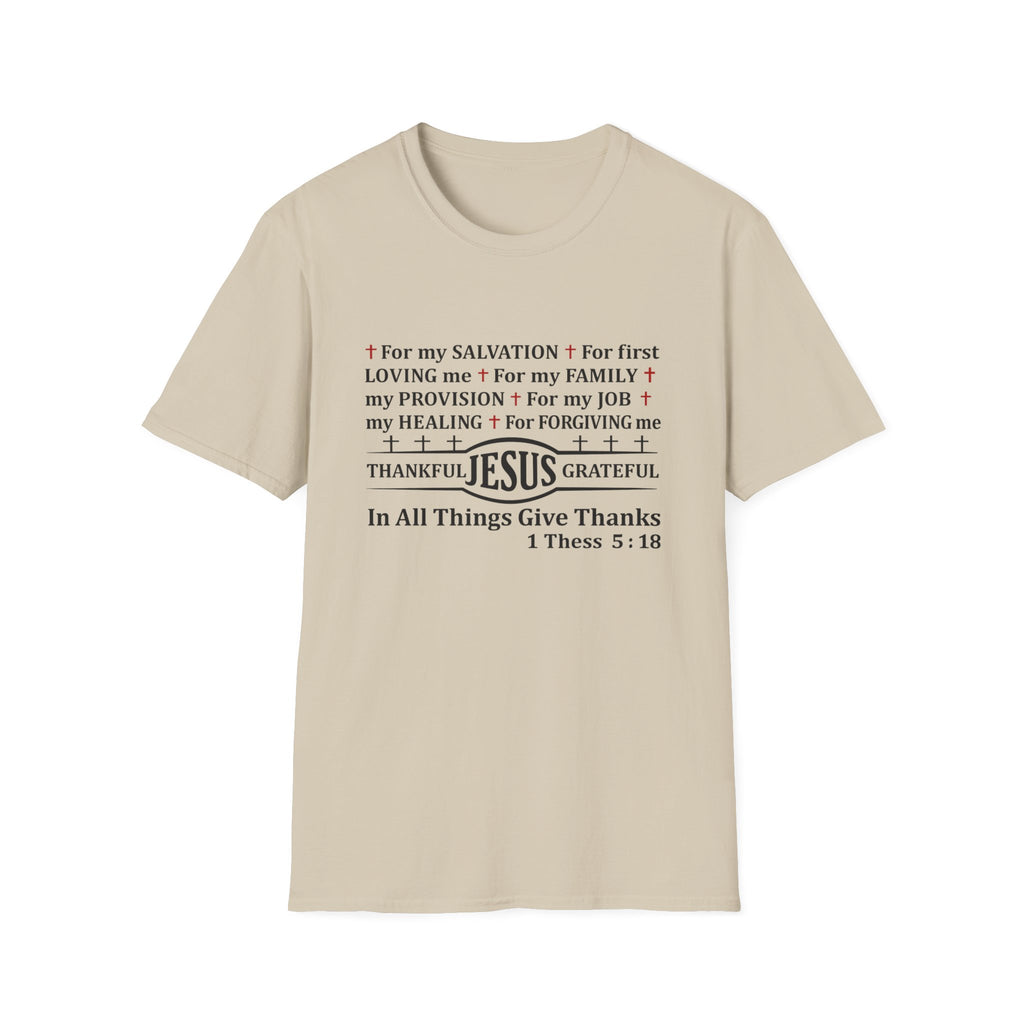 Thankful Jesus Grateful T-Shirt