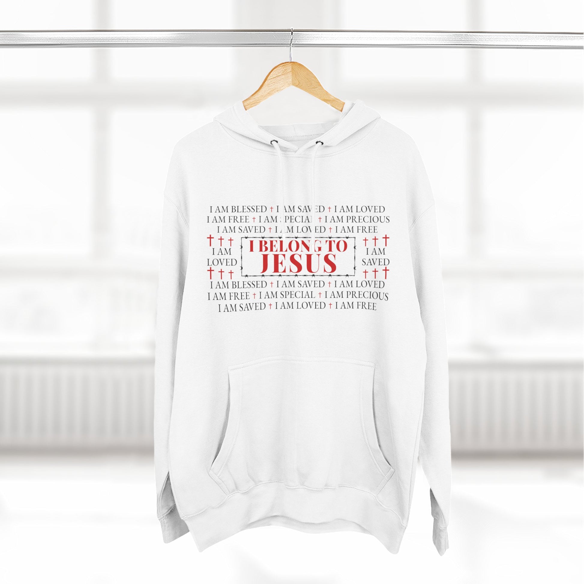 I Belong To Jesus Hoodie – Unisex Fleece Christian Sweatshirt, Faith Apparel Gift