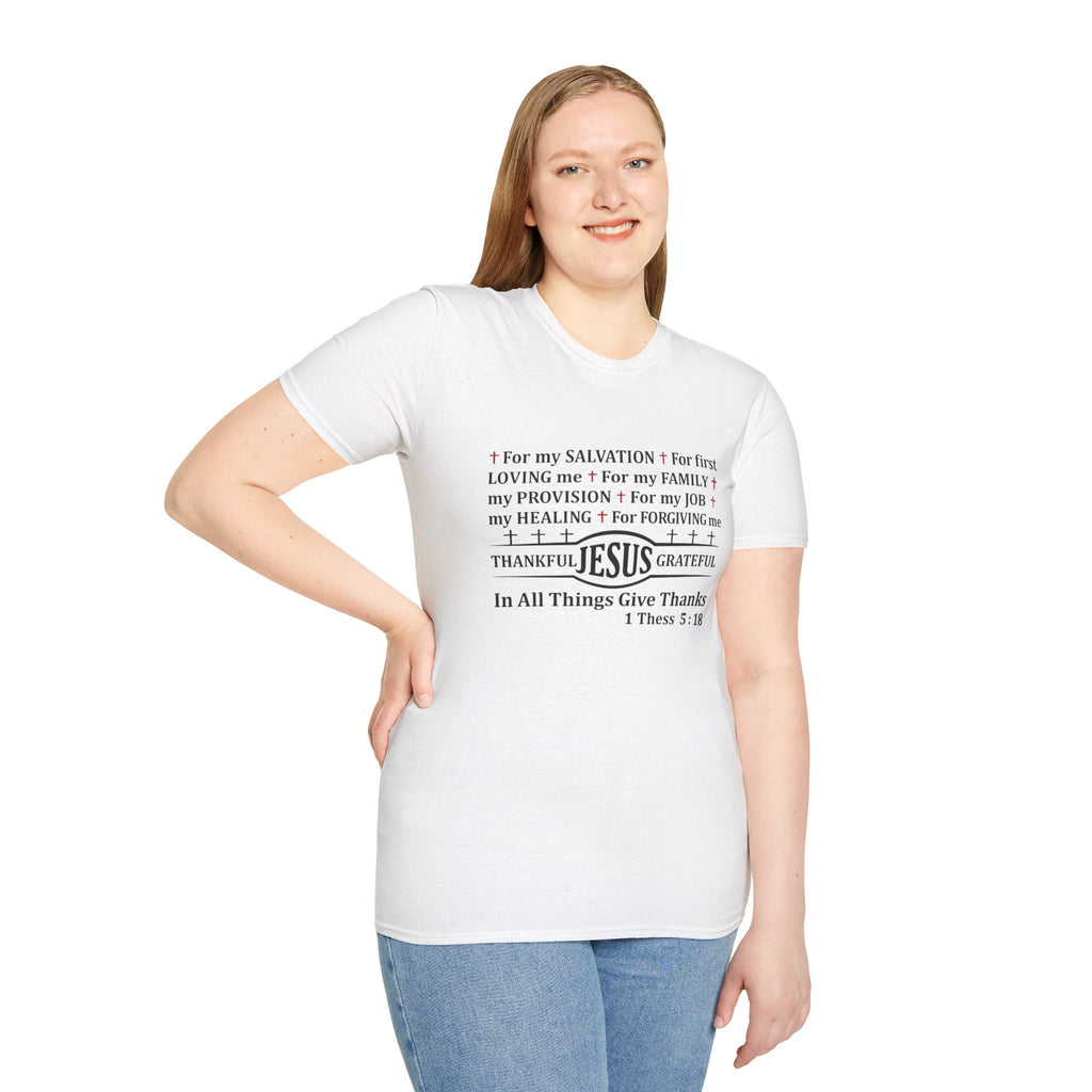 Thankful Jesus Grateful T-Shirt