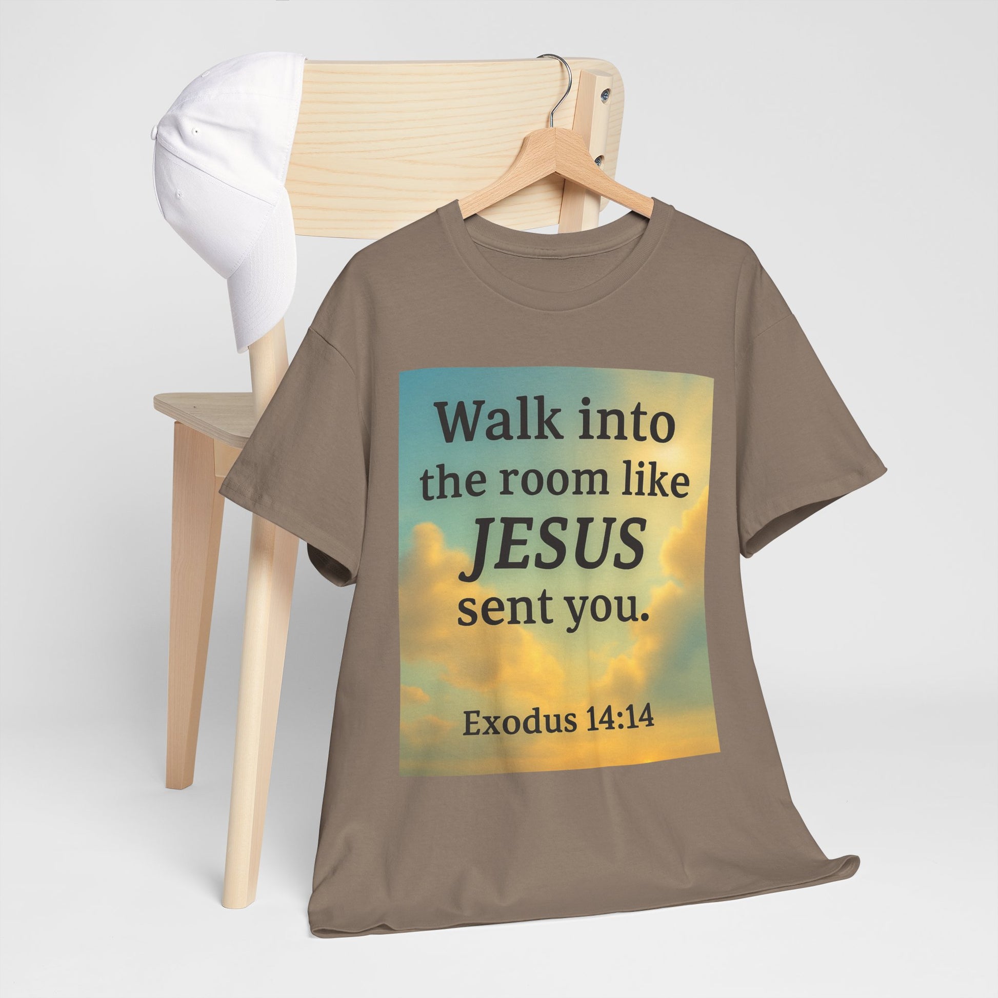 Walk into the Room like JESUS, Cotton T-Shirt