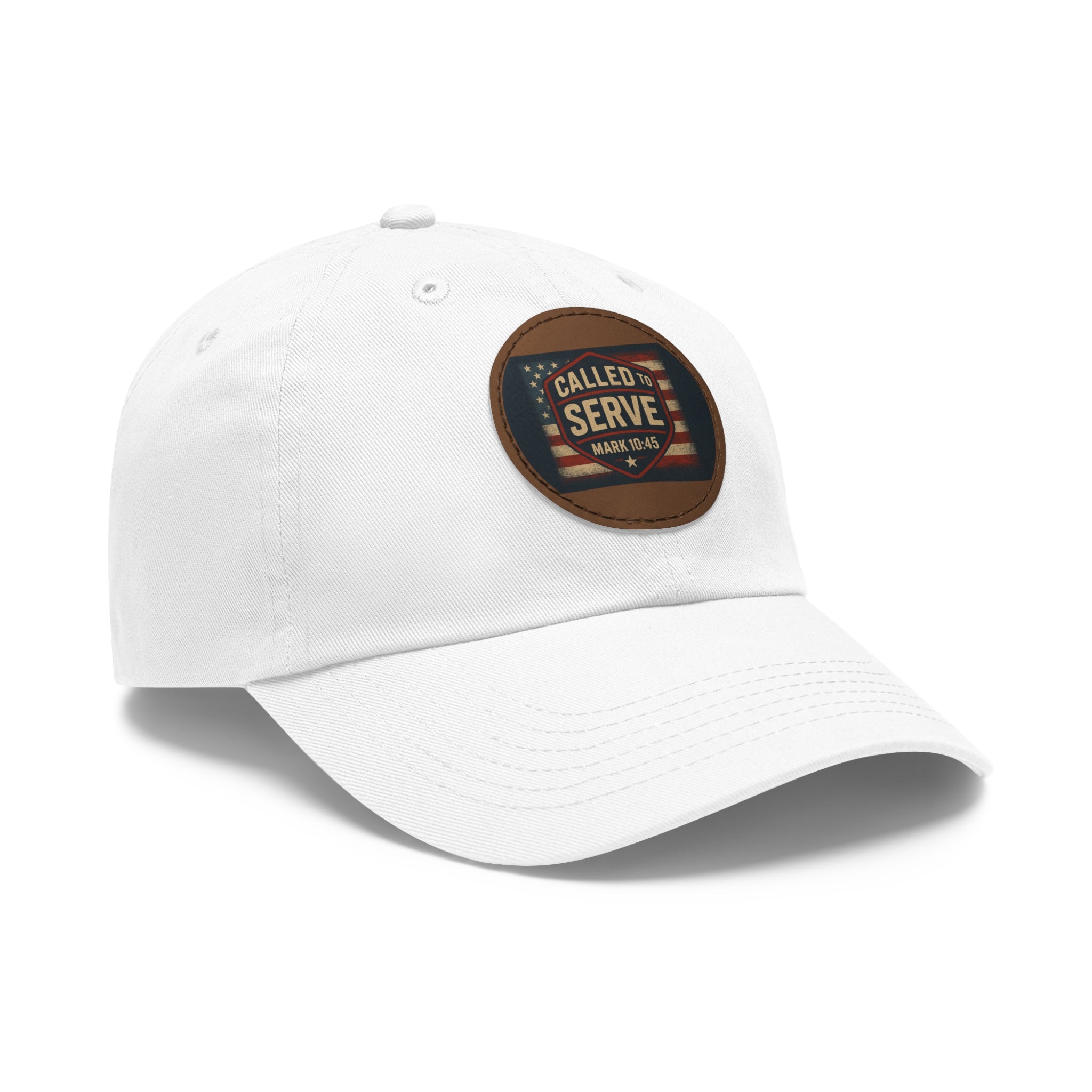 Called to Serve Dad Hat with Leather Patch