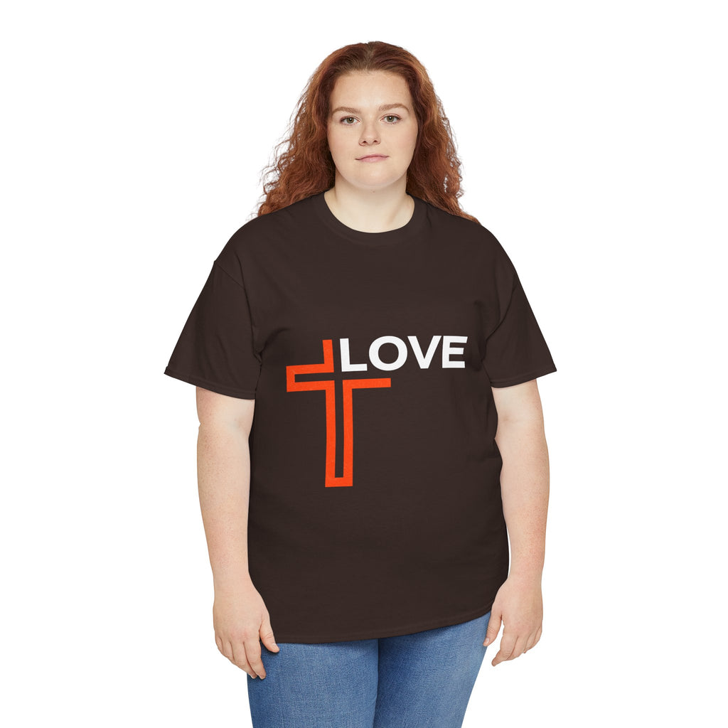 Love Unisex Heavy Cotton T-Shirt – Christian Faith Tee, Inspirational Apparel