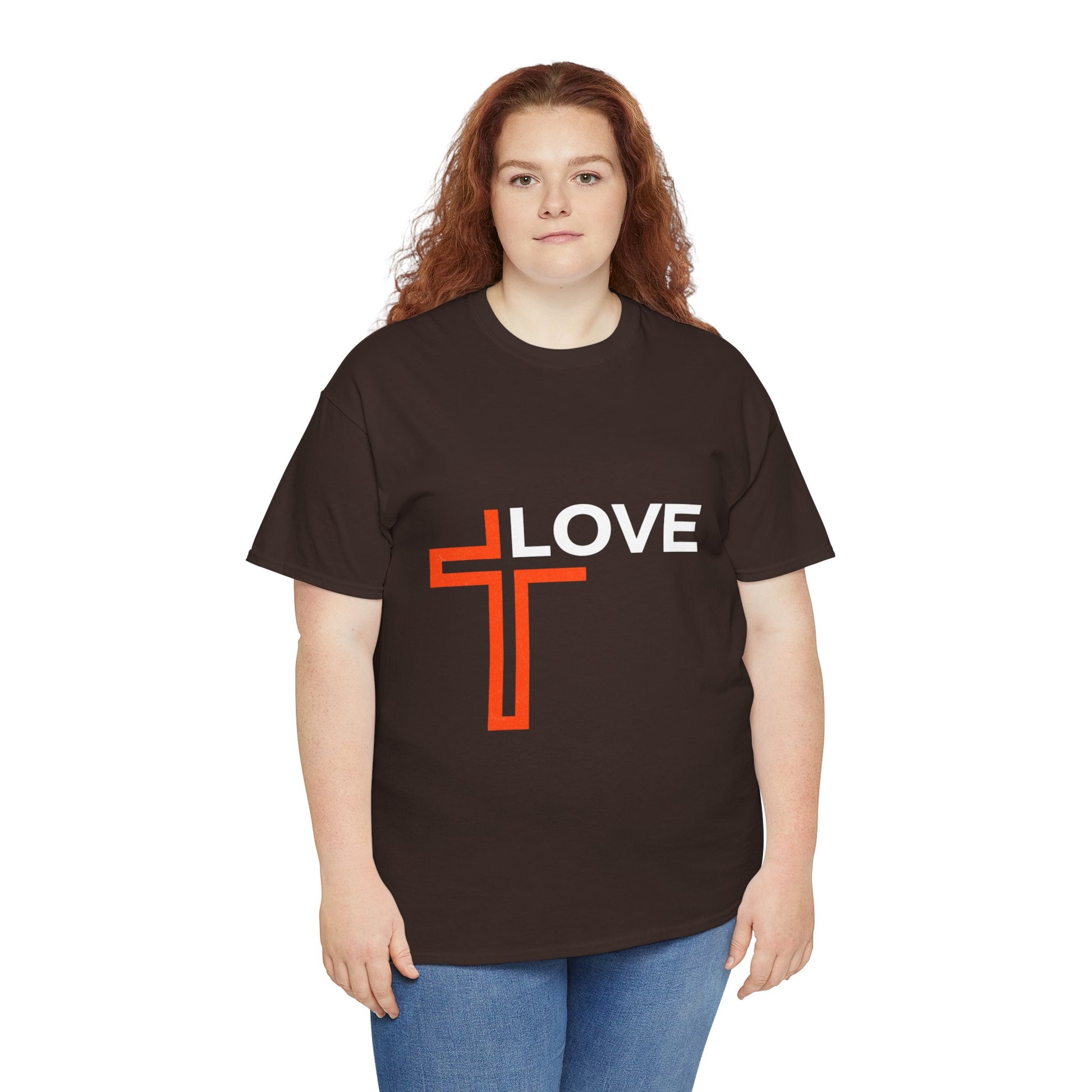 Love Unisex Heavy Cotton T-Shirt – Christian Faith Tee, Inspirational Apparel
