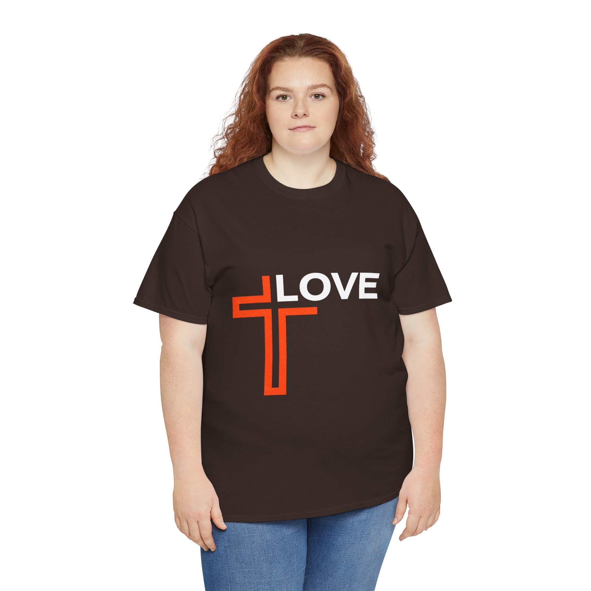 Love Unisex Heavy Cotton T-Shirt – Christian Faith Tee, Inspirational Apparel