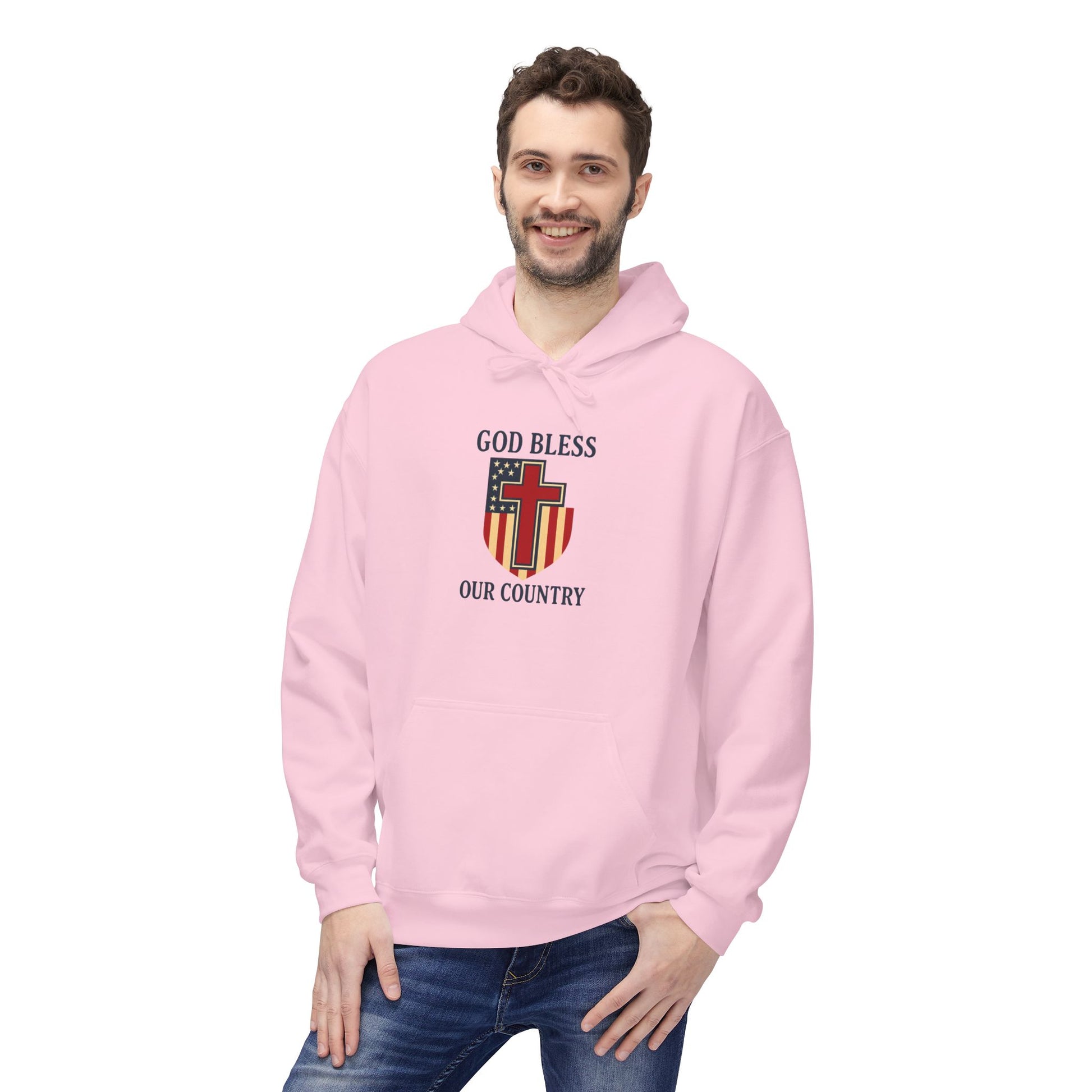 Patriotic Fleece Hoodie – Unisex Cozy Sweatshirt for All Seasons