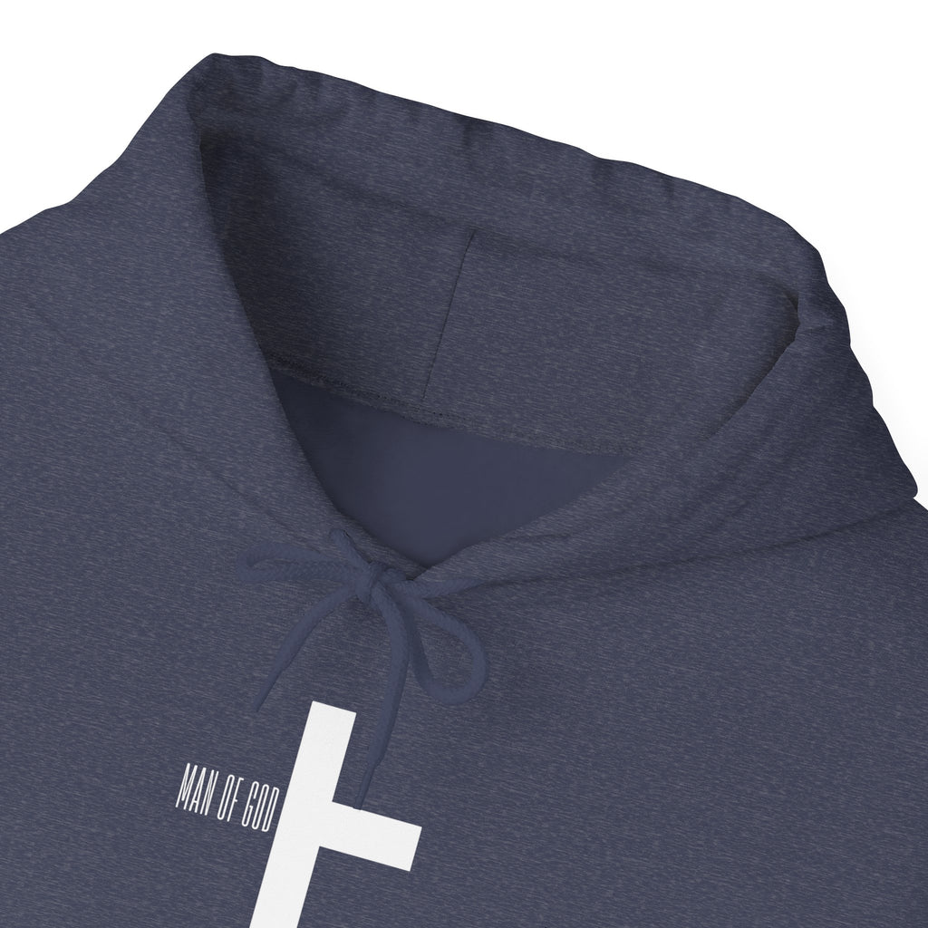 Man of God Hoodie – “I’m All In” Christian Fleece Sweatshirt, Faith Apparel Gift