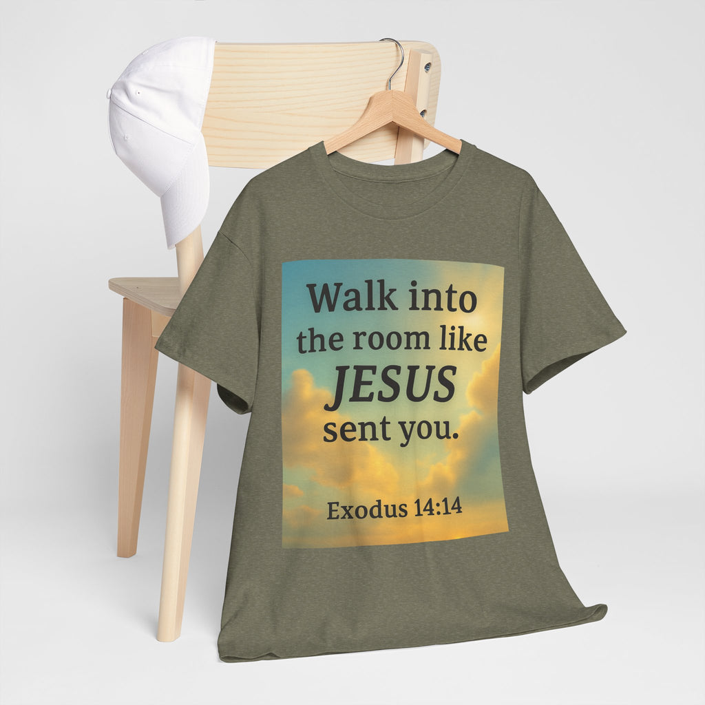 Walk into the Room like JESUS, Cotton T-Shirt
