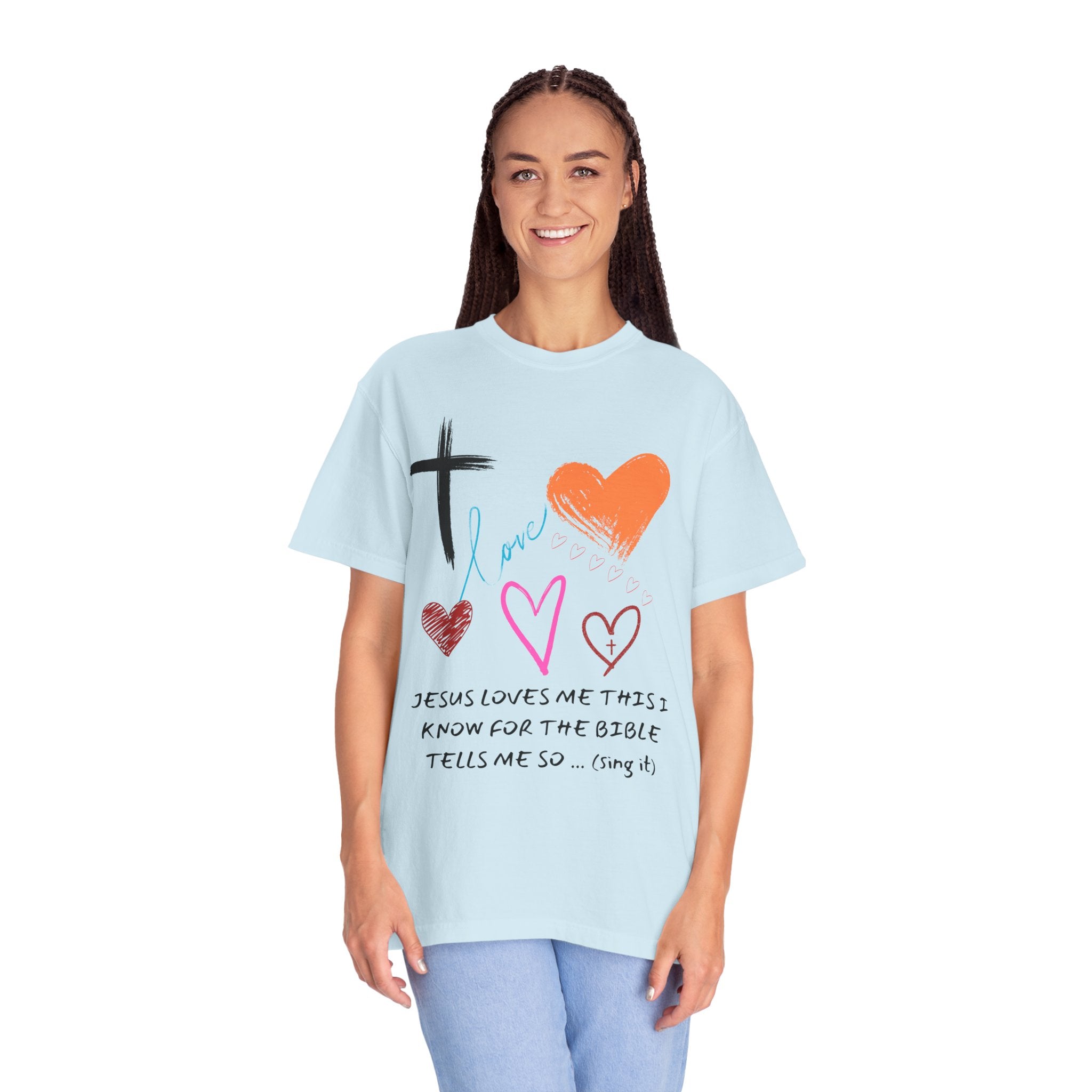 Faith-Inspired Unisex T-Shirt | Jesus Loves Me Design | Christian Apparel, Inspirational Gift, Casual Wear, Spiritual Clothing, Everyday Tee