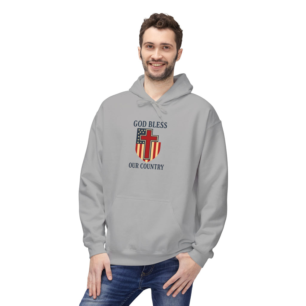 Patriotic Fleece Hoodie – Unisex Cozy Sweatshirt for All Seasons
