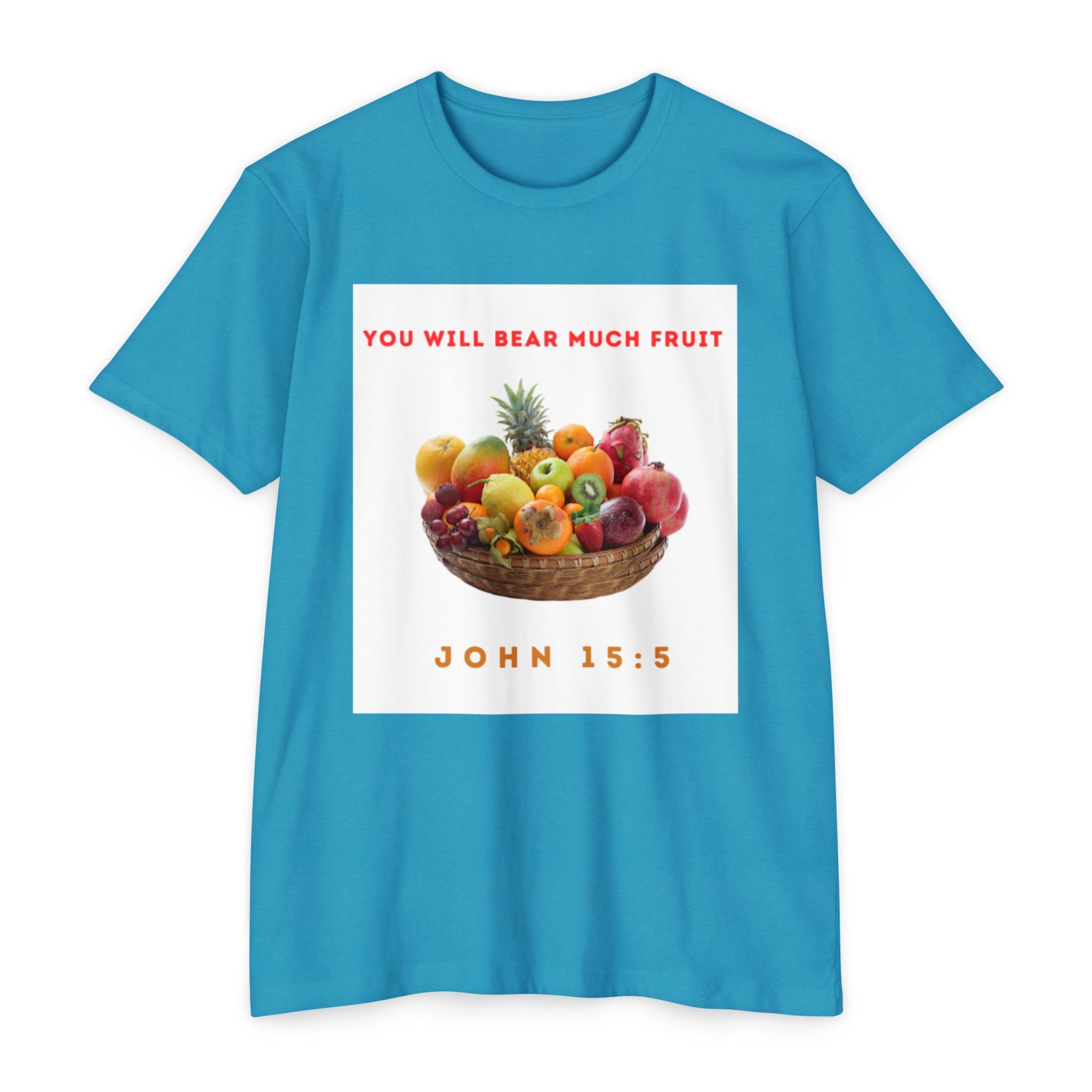 Fruitful Blessings Unisex T-Shirt, Inspirational Gift, Christian Tee, Summer Style, Motivational Shirt, Faith-Based Apparel