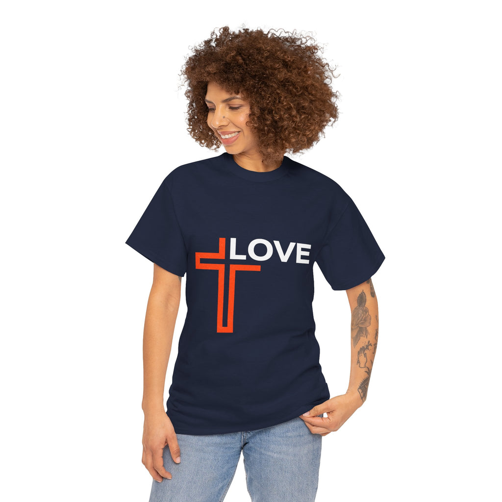 Love Unisex Heavy Cotton T-Shirt – Christian Faith Tee, Inspirational Apparel
