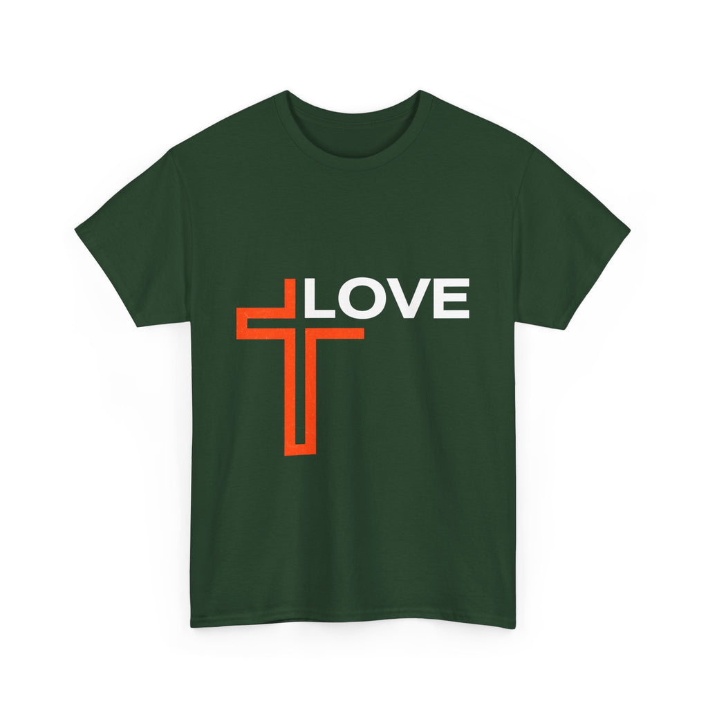 Love Unisex Heavy Cotton T-Shirt – Christian Faith Tee, Inspirational Apparel