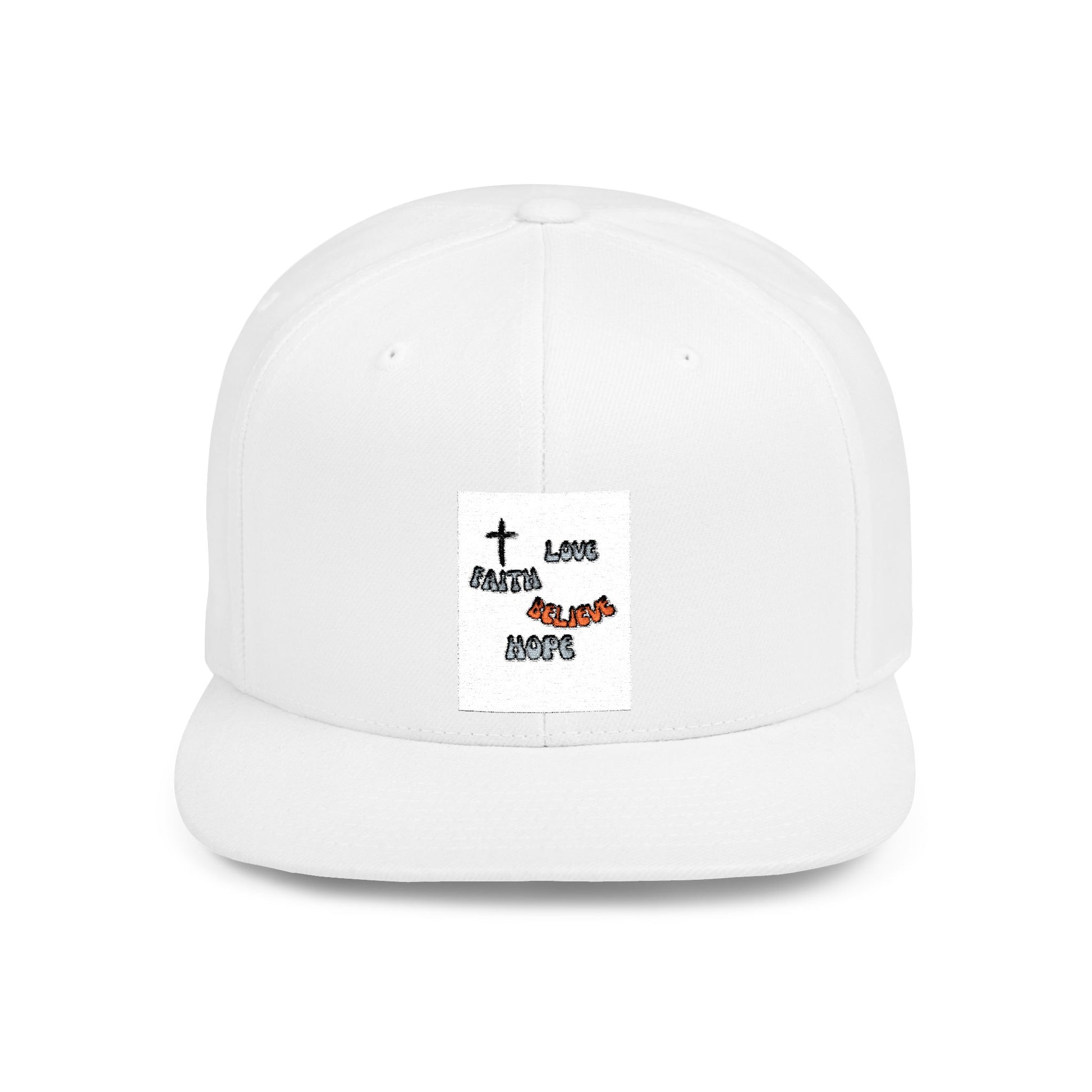 LOVE FAITH HOPE Flat Bill Snapback Hat