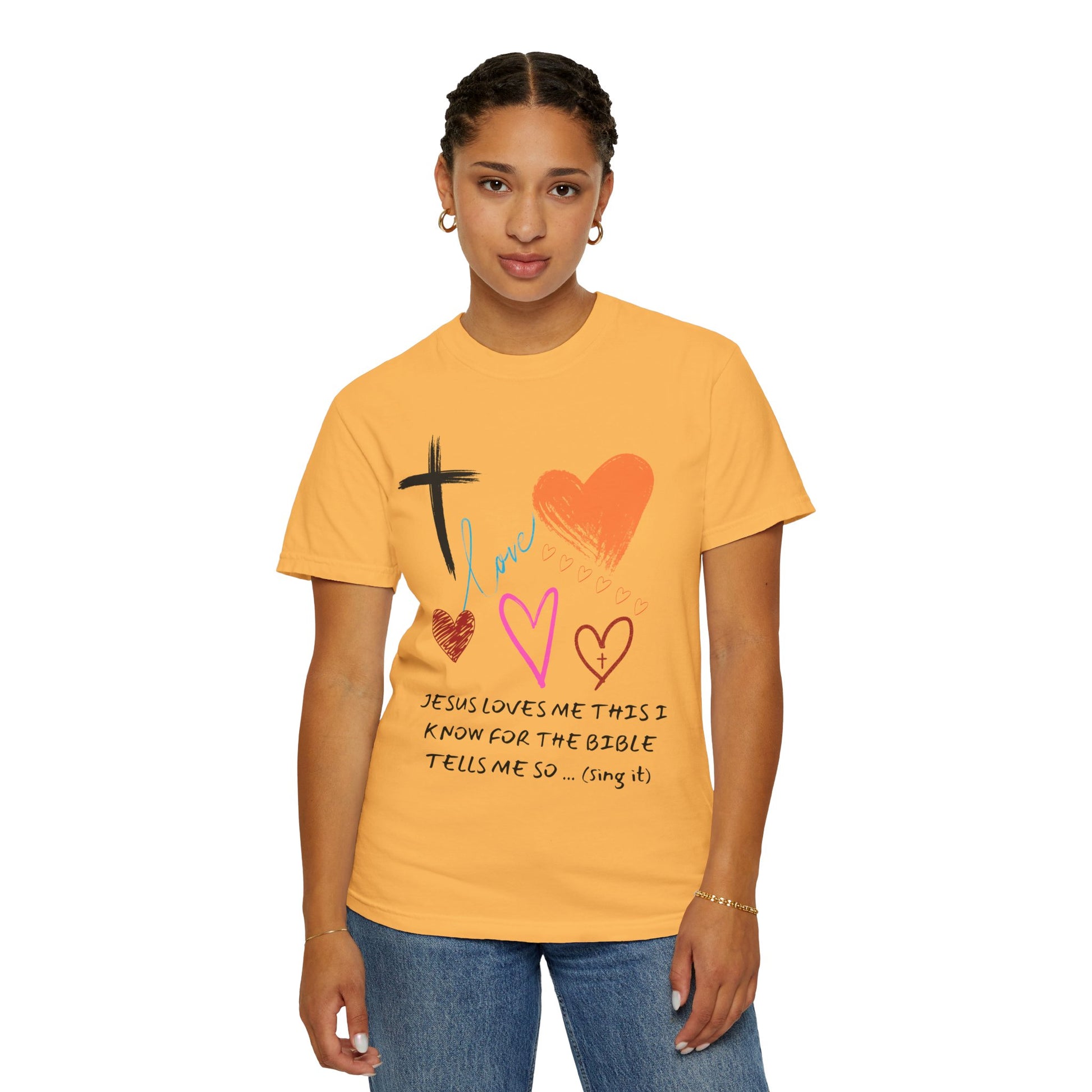 Faith-Inspired Unisex T-Shirt | Jesus Loves Me Design | Christian Apparel, Inspirational Gift, Casual Wear, Spiritual Clothing, Everyday Tee