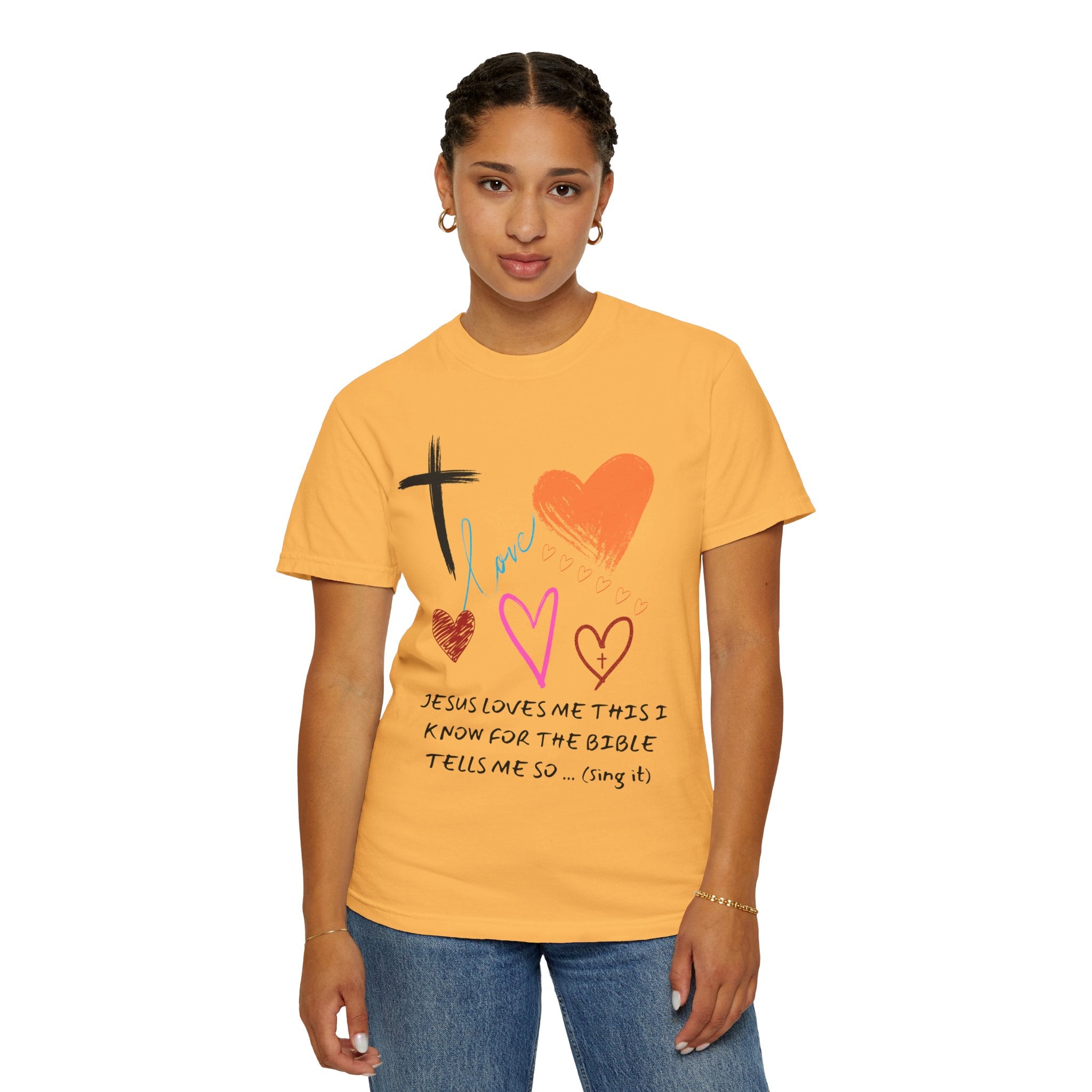 Faith-Inspired Unisex T-Shirt | Jesus Loves Me Design | Christian Apparel, Inspirational Gift, Casual Wear, Spiritual Clothing, Everyday Tee