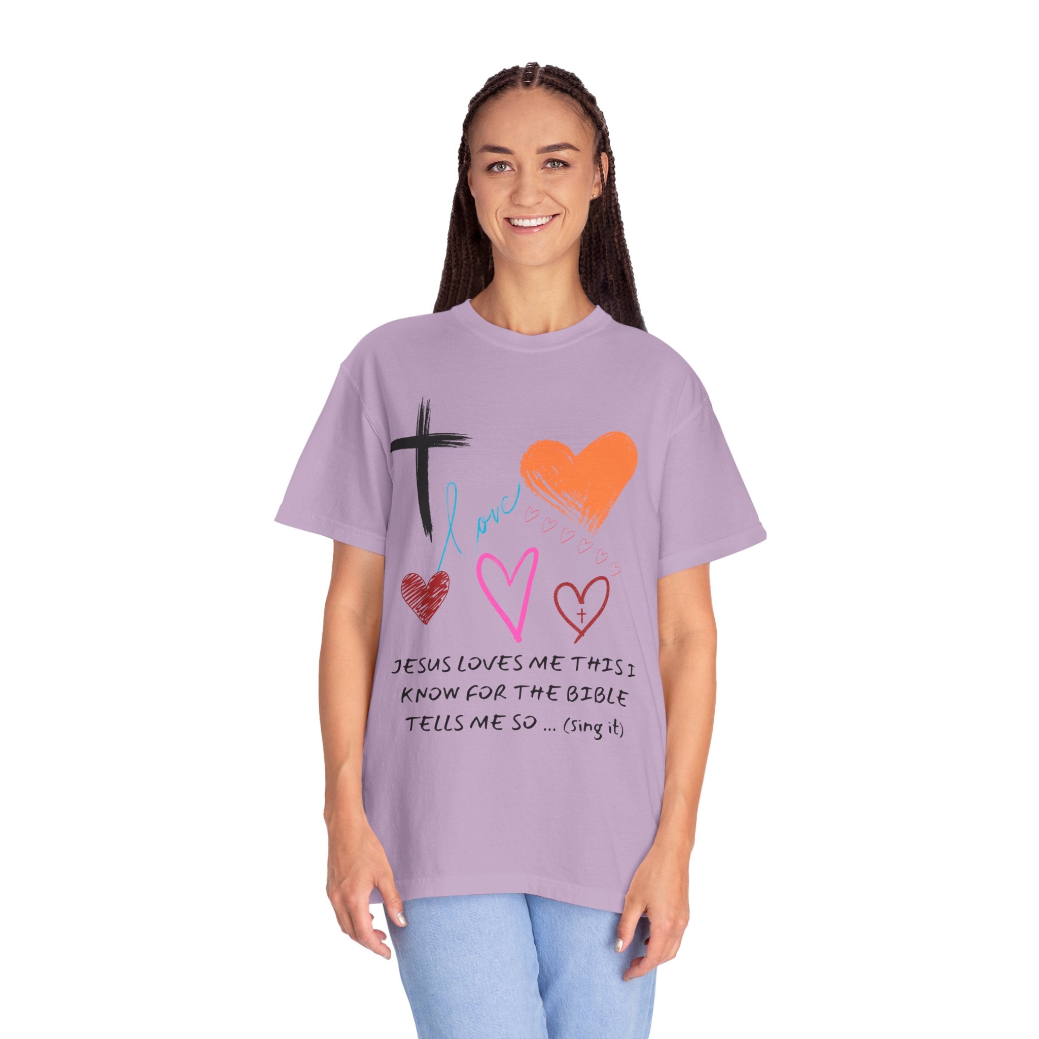 Faith-Inspired Unisex T-Shirt | Jesus Loves Me Design | Christian Apparel, Inspirational Gift, Casual Wear, Spiritual Clothing, Everyday Tee