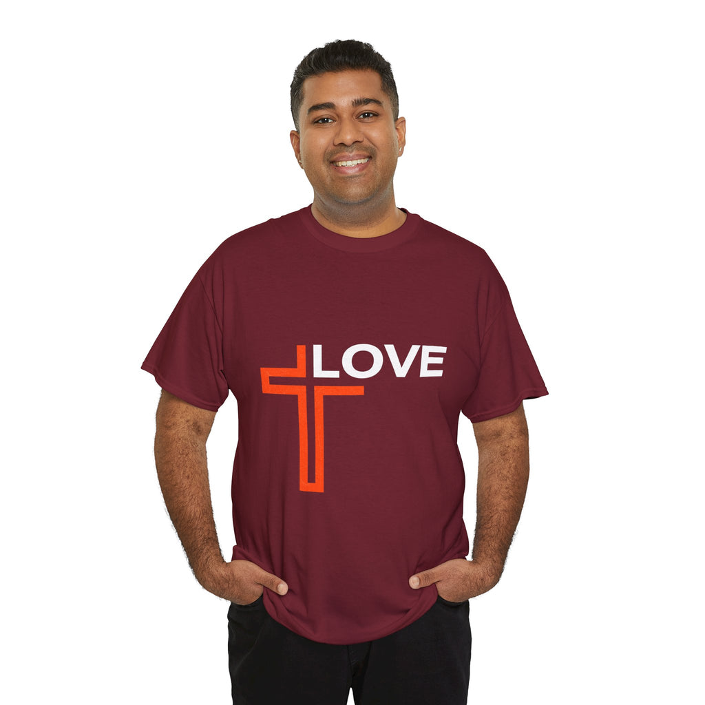 Love Unisex Heavy Cotton T-Shirt – Christian Faith Tee, Inspirational Apparel