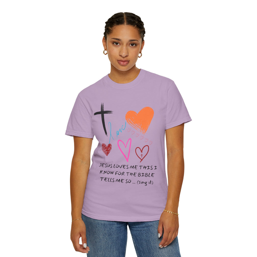 Faith-Inspired Unisex T-Shirt | Jesus Loves Me Design | Christian Apparel, Inspirational Gift, Casual Wear, Spiritual Clothing, Everyday Tee