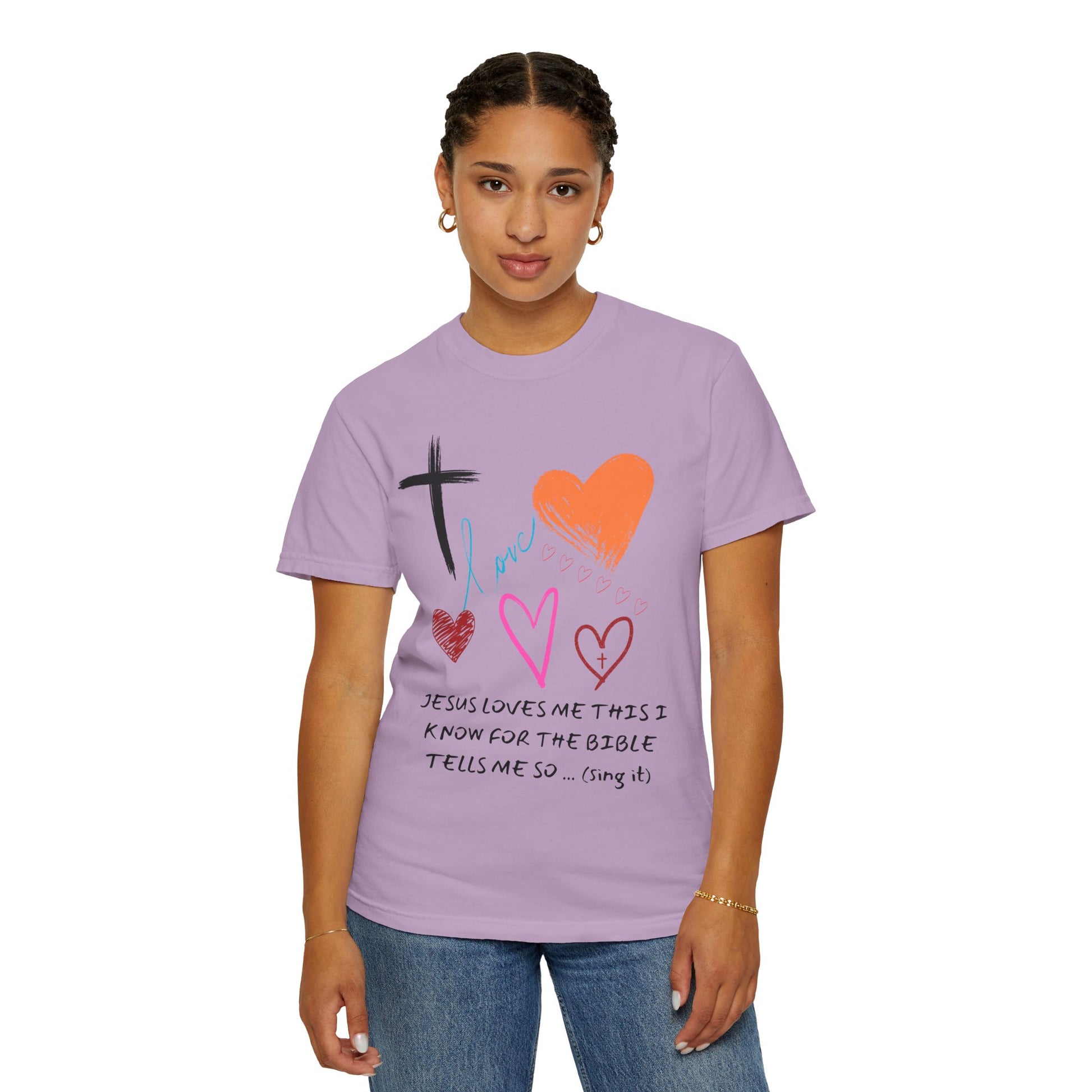 Faith-Inspired Unisex T-Shirt | Jesus Loves Me Design | Christian Apparel, Inspirational Gift, Casual Wear, Spiritual Clothing, Everyday Tee