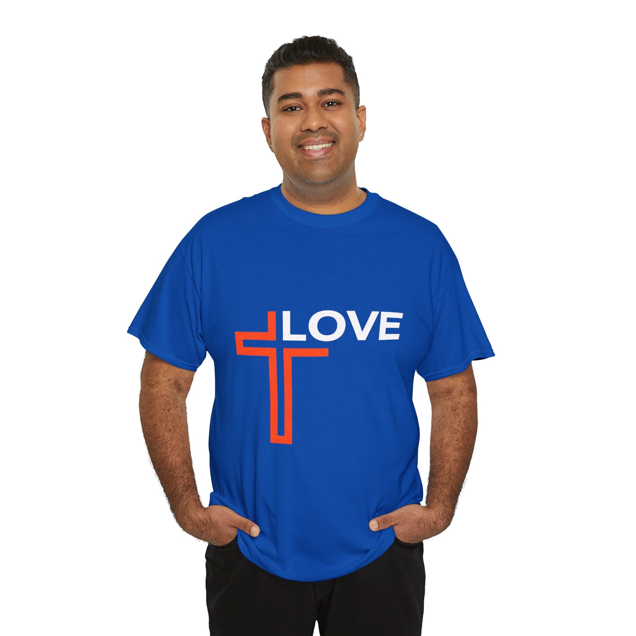 Love Unisex Heavy Cotton T-Shirt – Christian Faith Tee, Inspirational Apparel