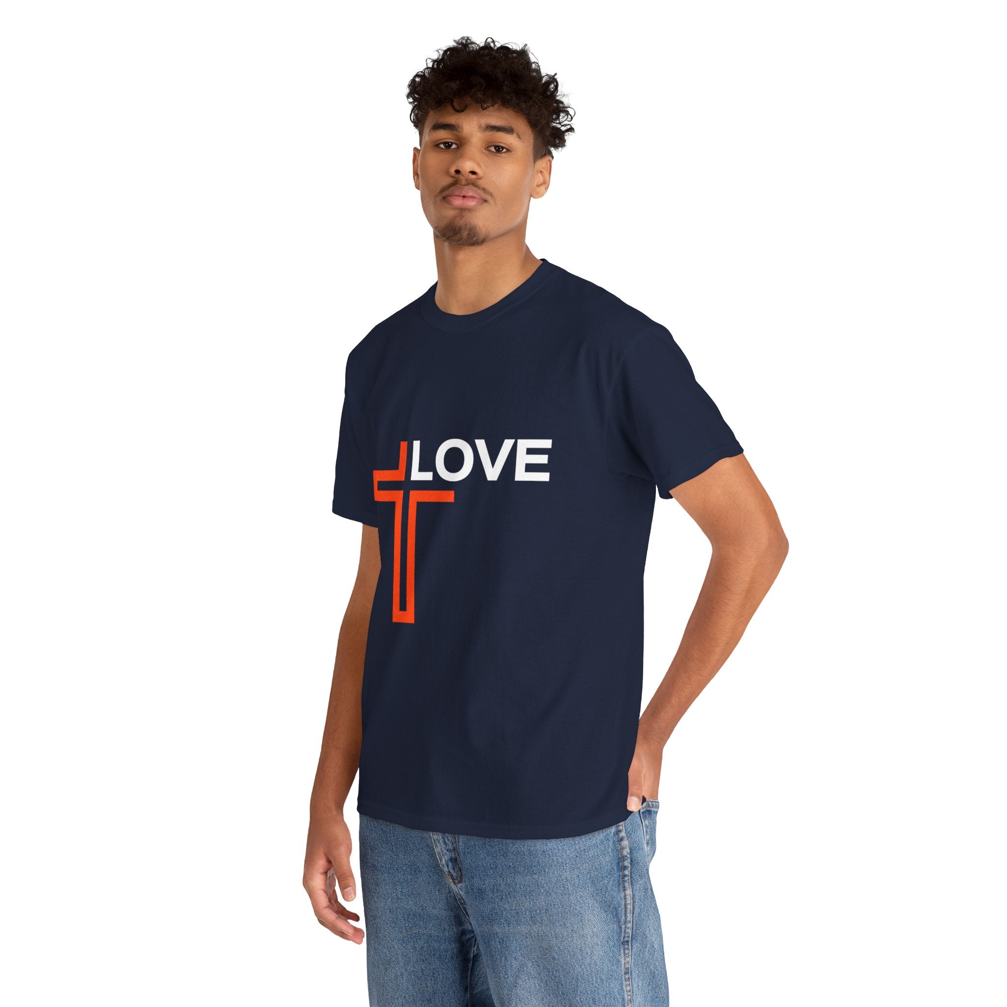 Love Unisex Heavy Cotton T-Shirt – Christian Faith Tee, Inspirational Apparel
