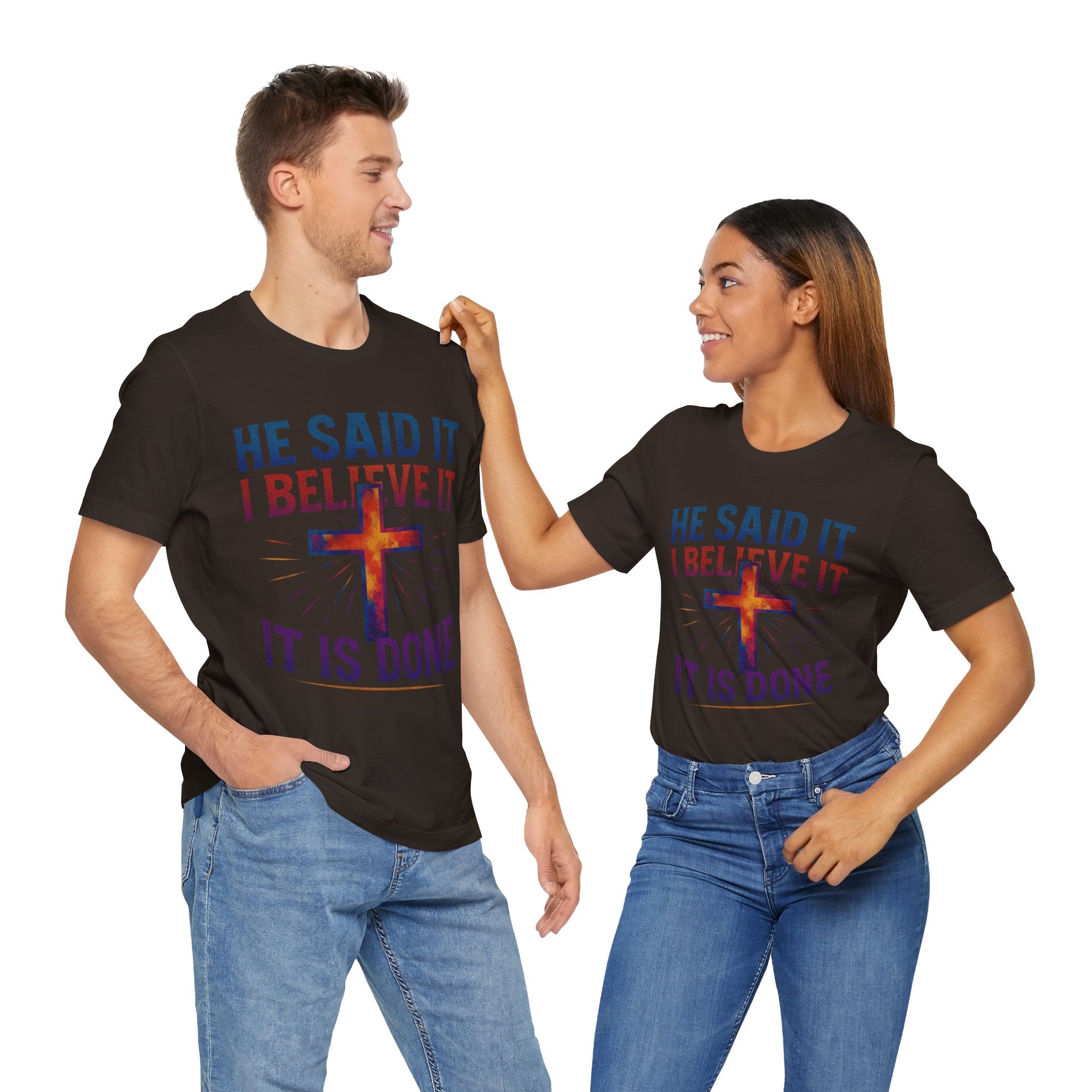 He Said It I Believe It T-Shirt – Christian Unisex Faith Tee with Bible-Inspired Quote