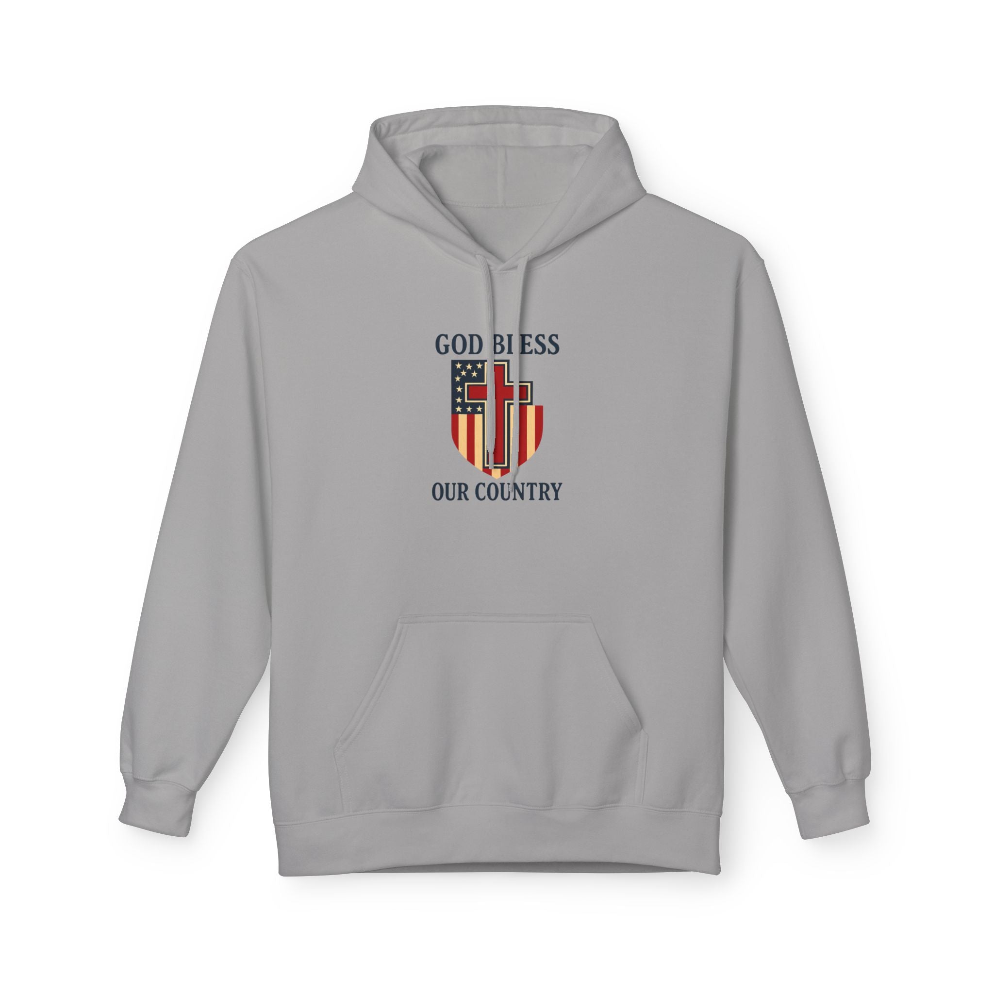 Patriotic Fleece Hoodie – Unisex Cozy Sweatshirt for All Seasons