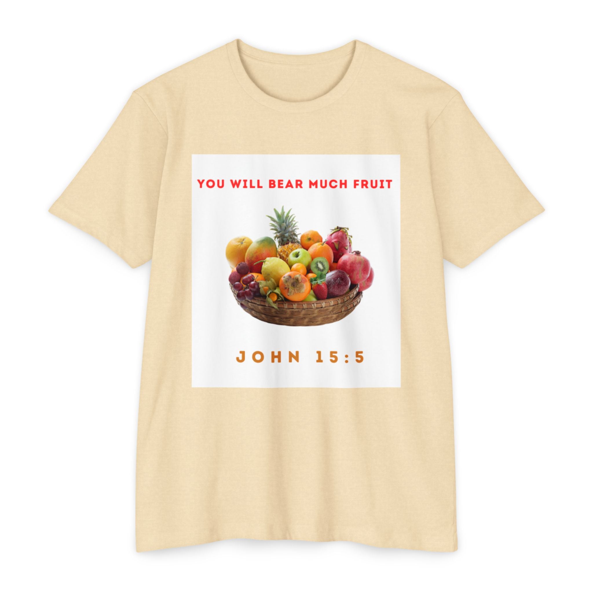 Fruitful Blessings Unisex T-Shirt, Inspirational Gift, Christian Tee, Summer Style, Motivational Shirt, Faith-Based Apparel