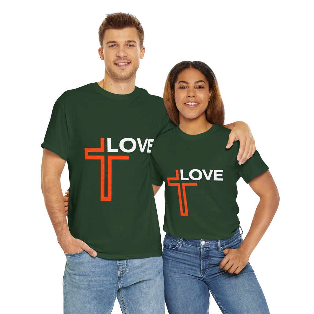 Love Unisex Heavy Cotton T-Shirt – Christian Faith Tee, Inspirational Apparel