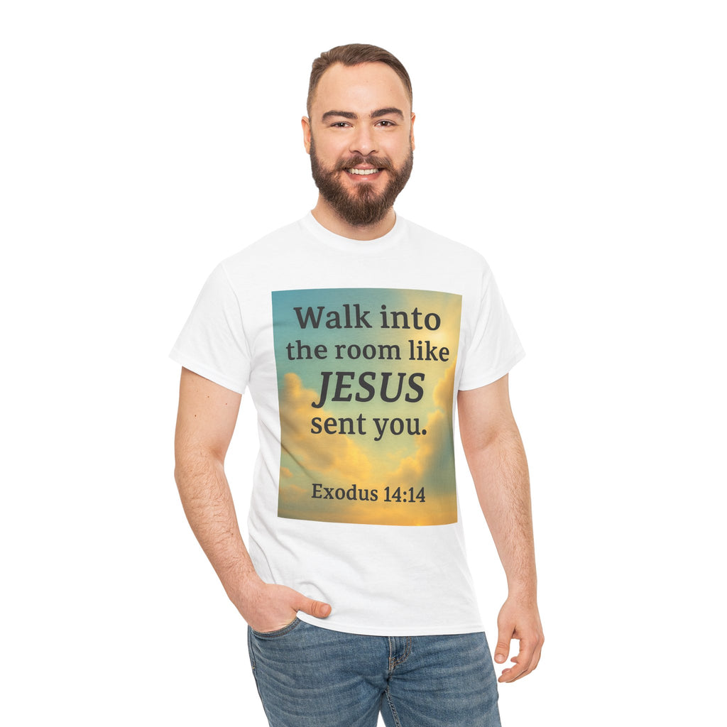 Walk into the Room like JESUS, Cotton T-Shirt