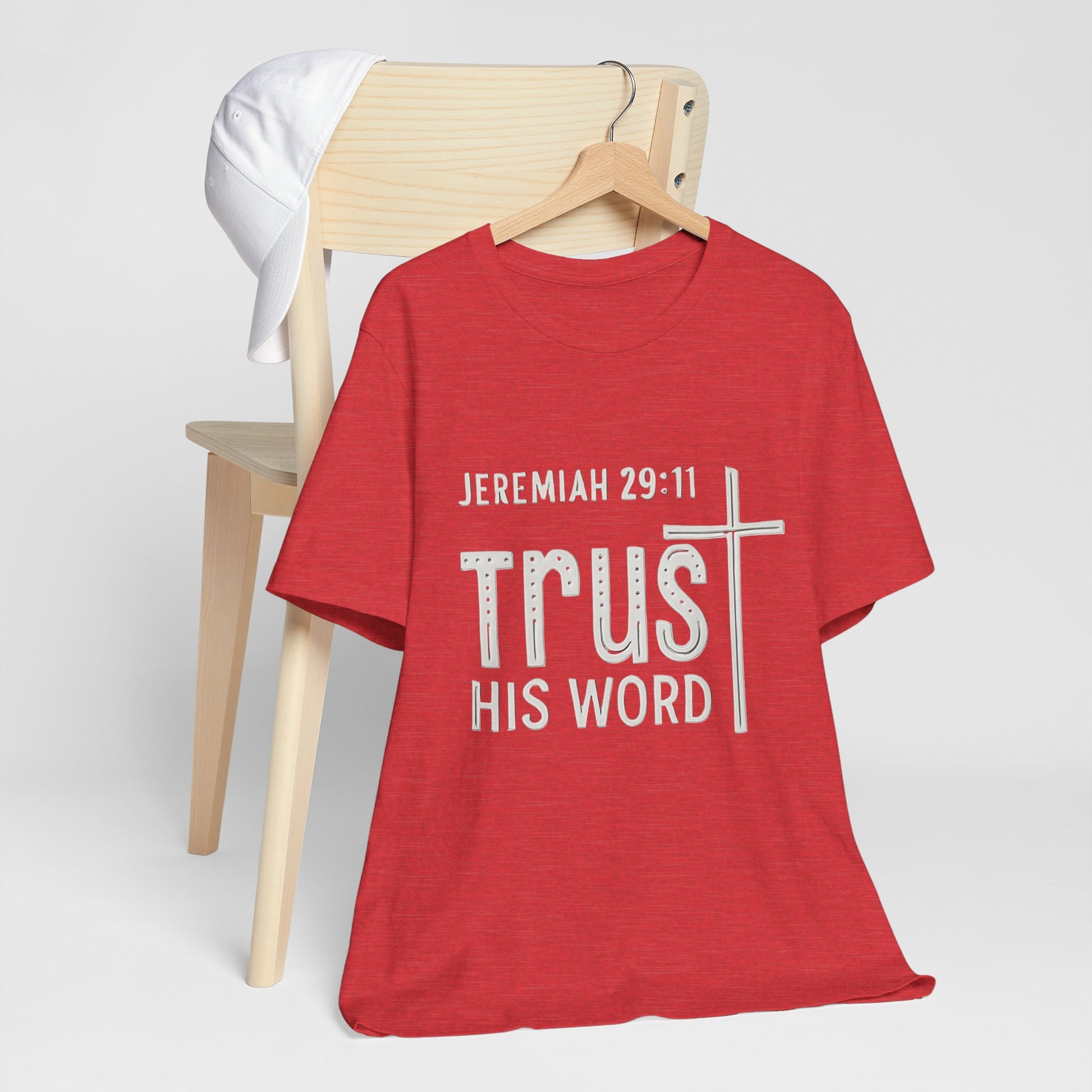 Trust His Word Jeremiah 29:11 Unisex T-Shirt – Faith Inspirational Tee