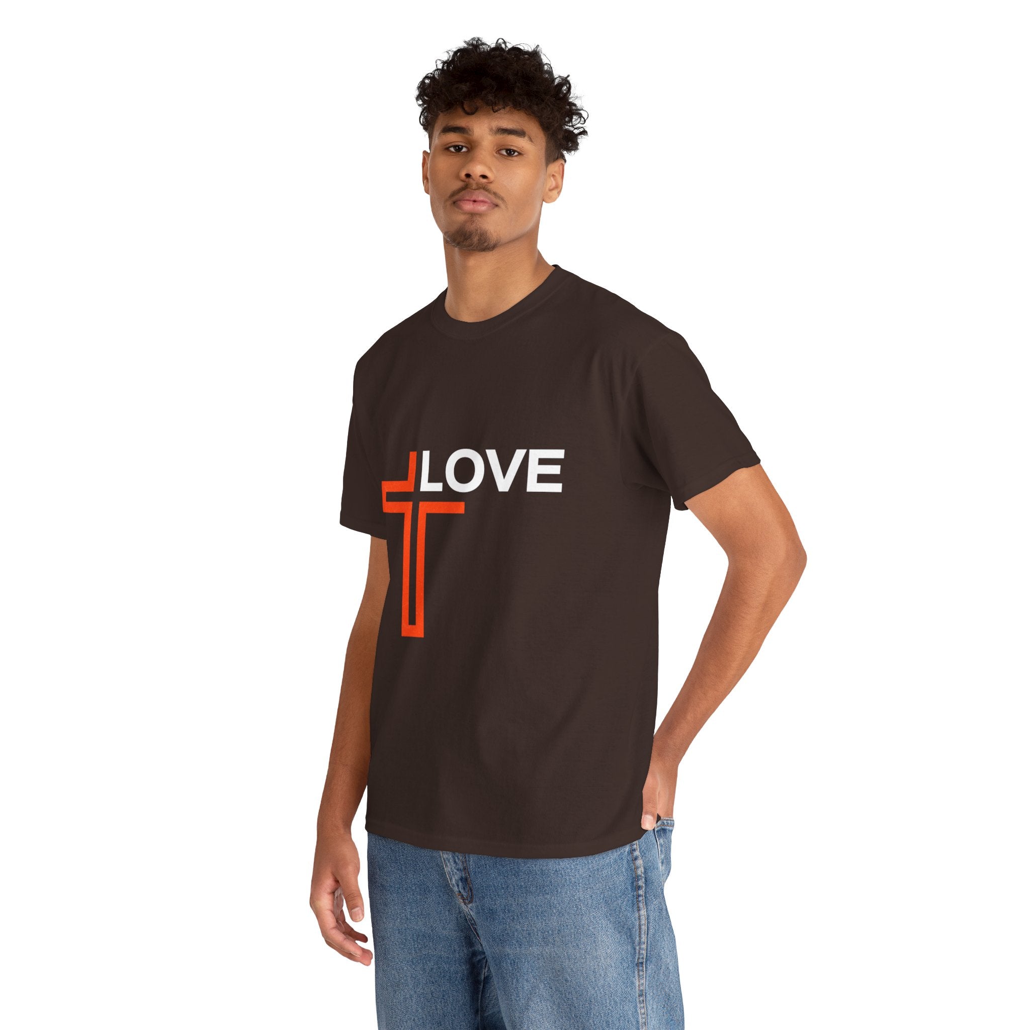 Love Unisex Heavy Cotton T-Shirt – Christian Faith Tee, Inspirational Apparel
