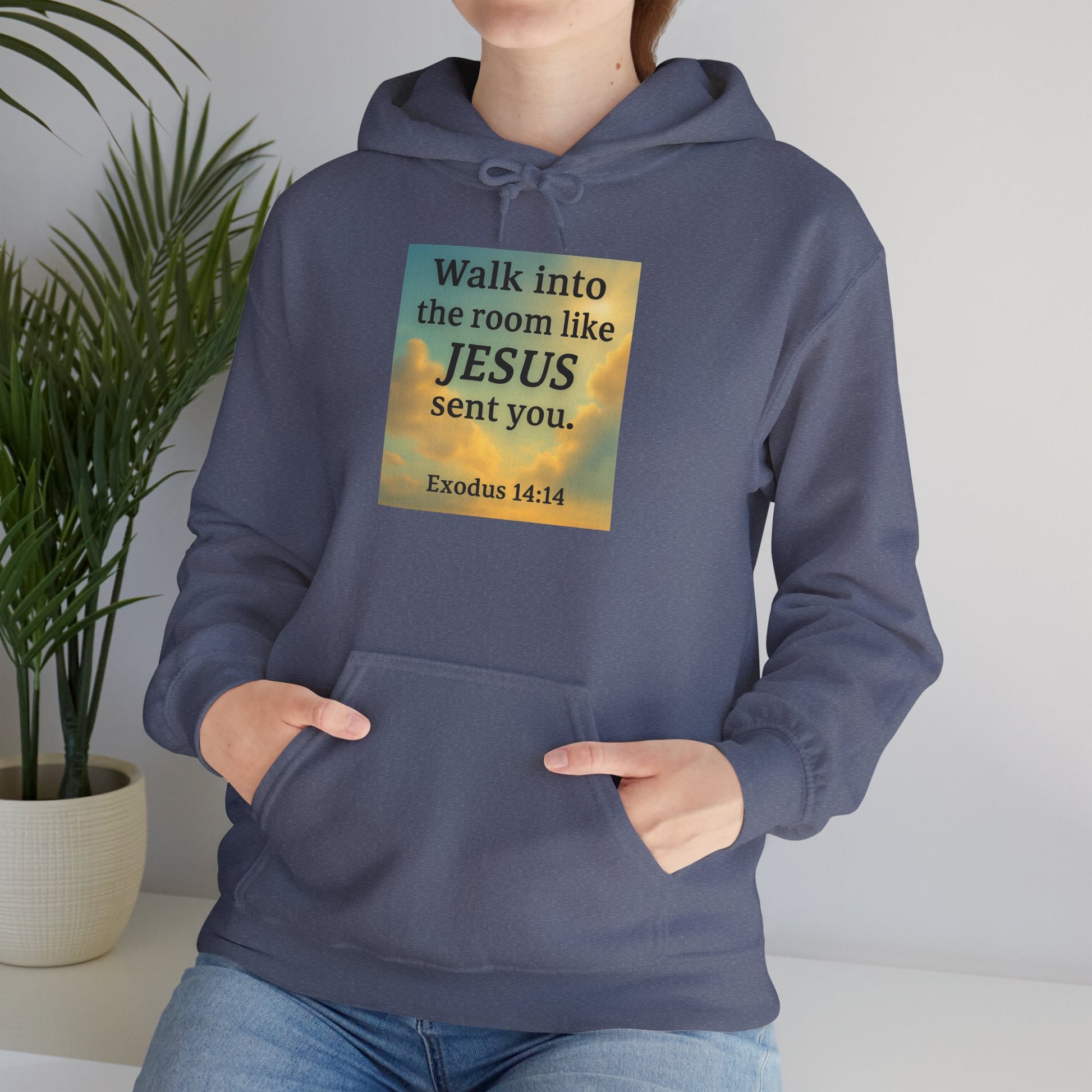 Walk Into The Room Unisex Heavy Blend™ Hooded Sweatshirt