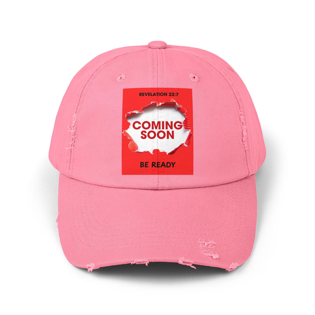 Revelation 22:7 Unisex Distressed Cap
