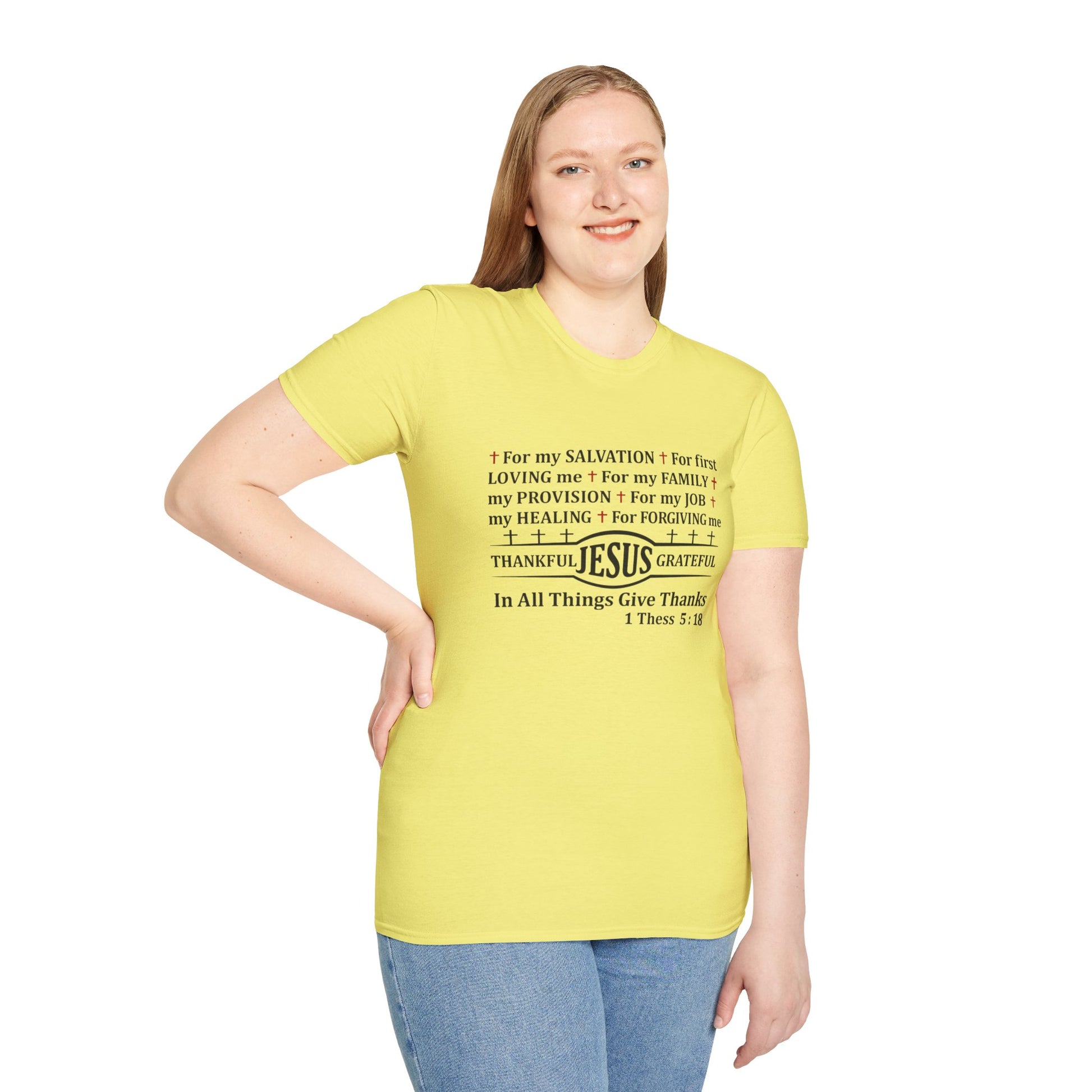 Thankful Jesus Grateful T-Shirt