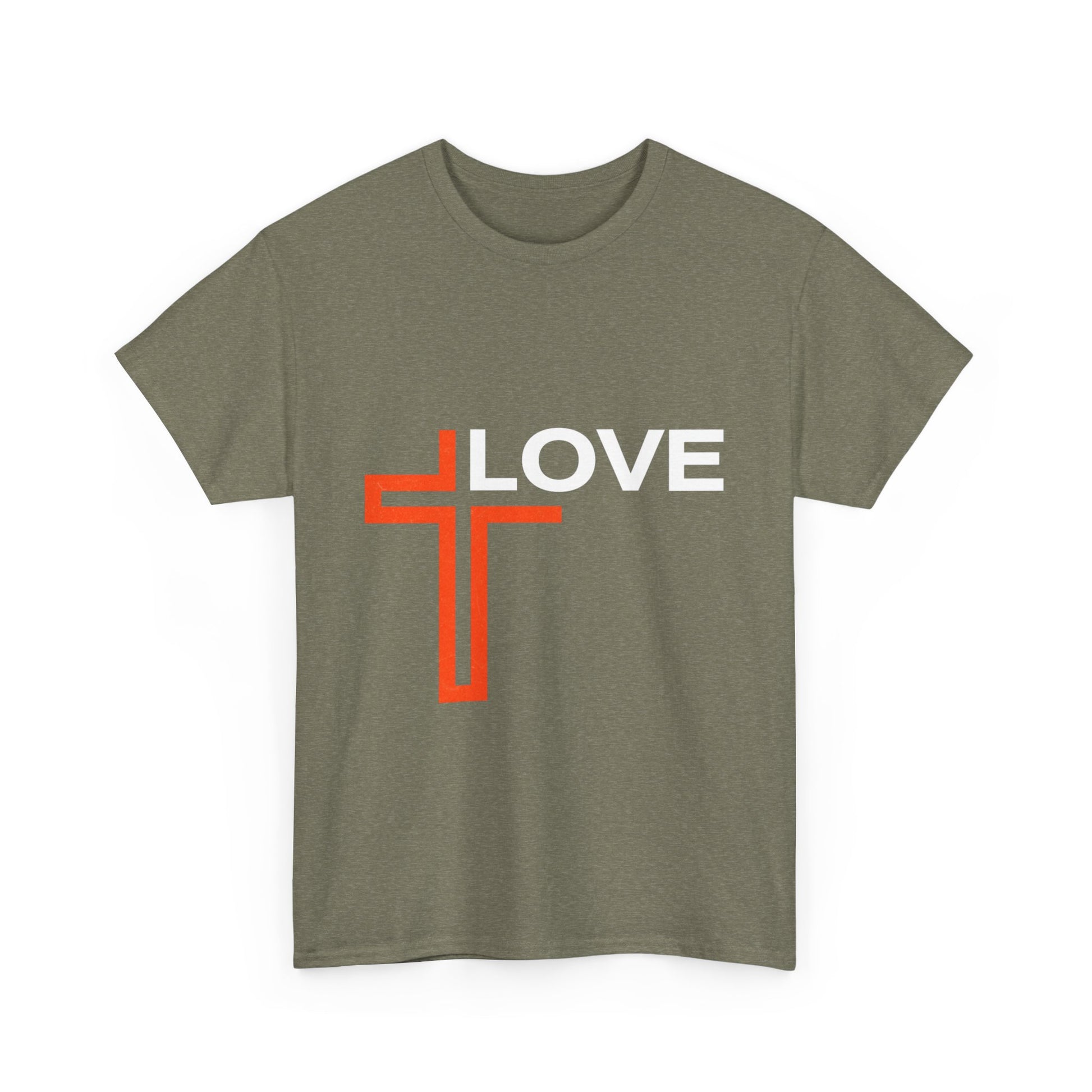 Love Unisex Heavy Cotton T-Shirt – Christian Faith Tee, Inspirational Apparel