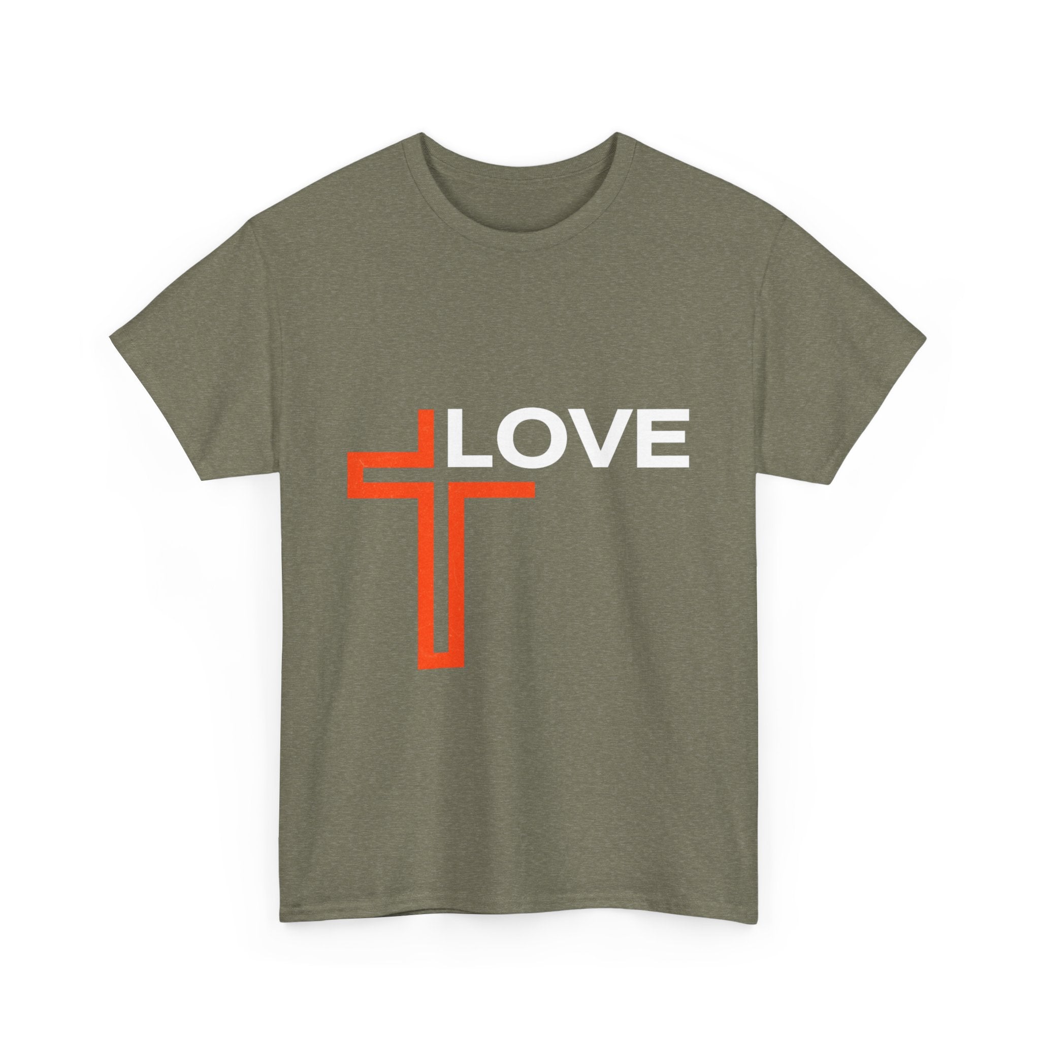 Love Unisex Heavy Cotton T-Shirt – Christian Faith Tee, Inspirational Apparel