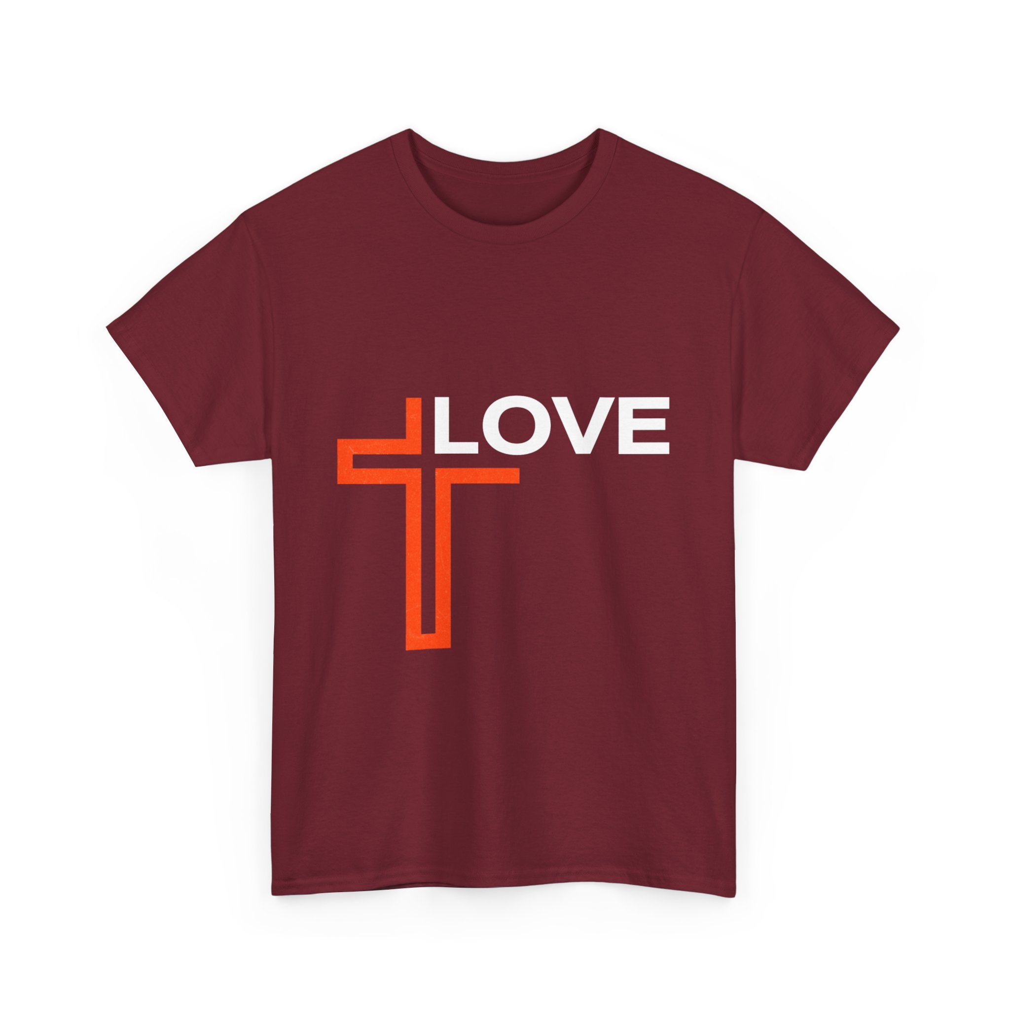 Love Unisex Heavy Cotton T-Shirt – Christian Faith Tee, Inspirational Apparel