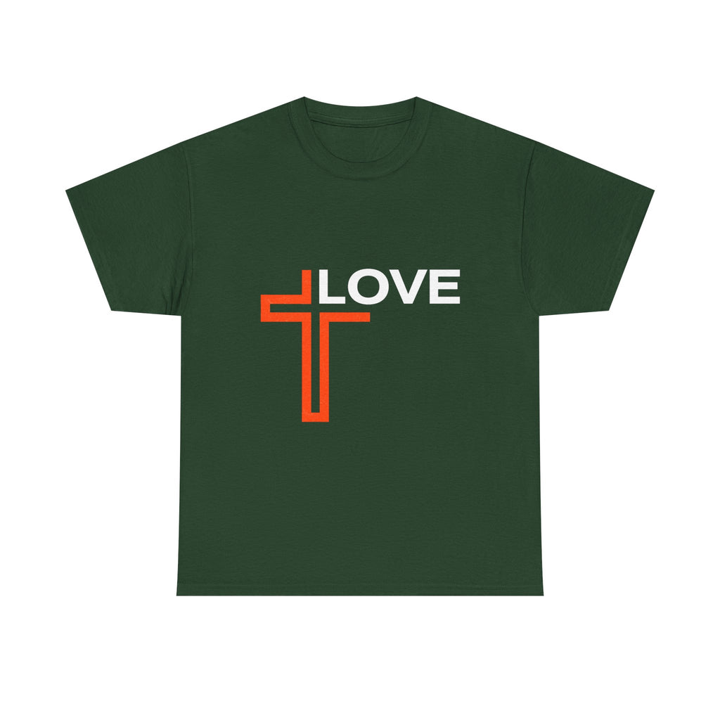 Love Unisex Heavy Cotton T-Shirt – Christian Faith Tee, Inspirational Apparel