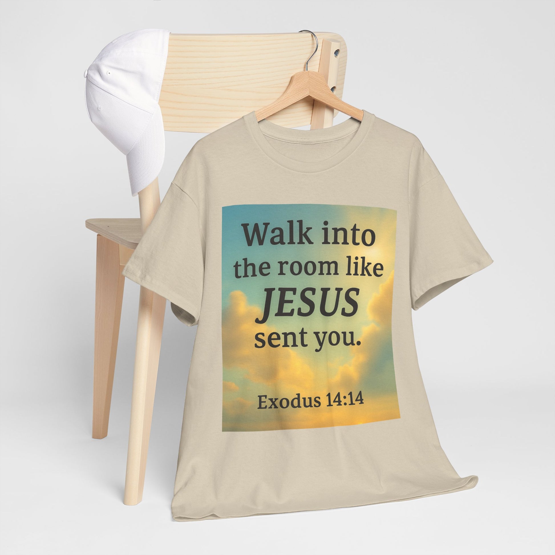 Walk into the Room like JESUS, Cotton T-Shirt