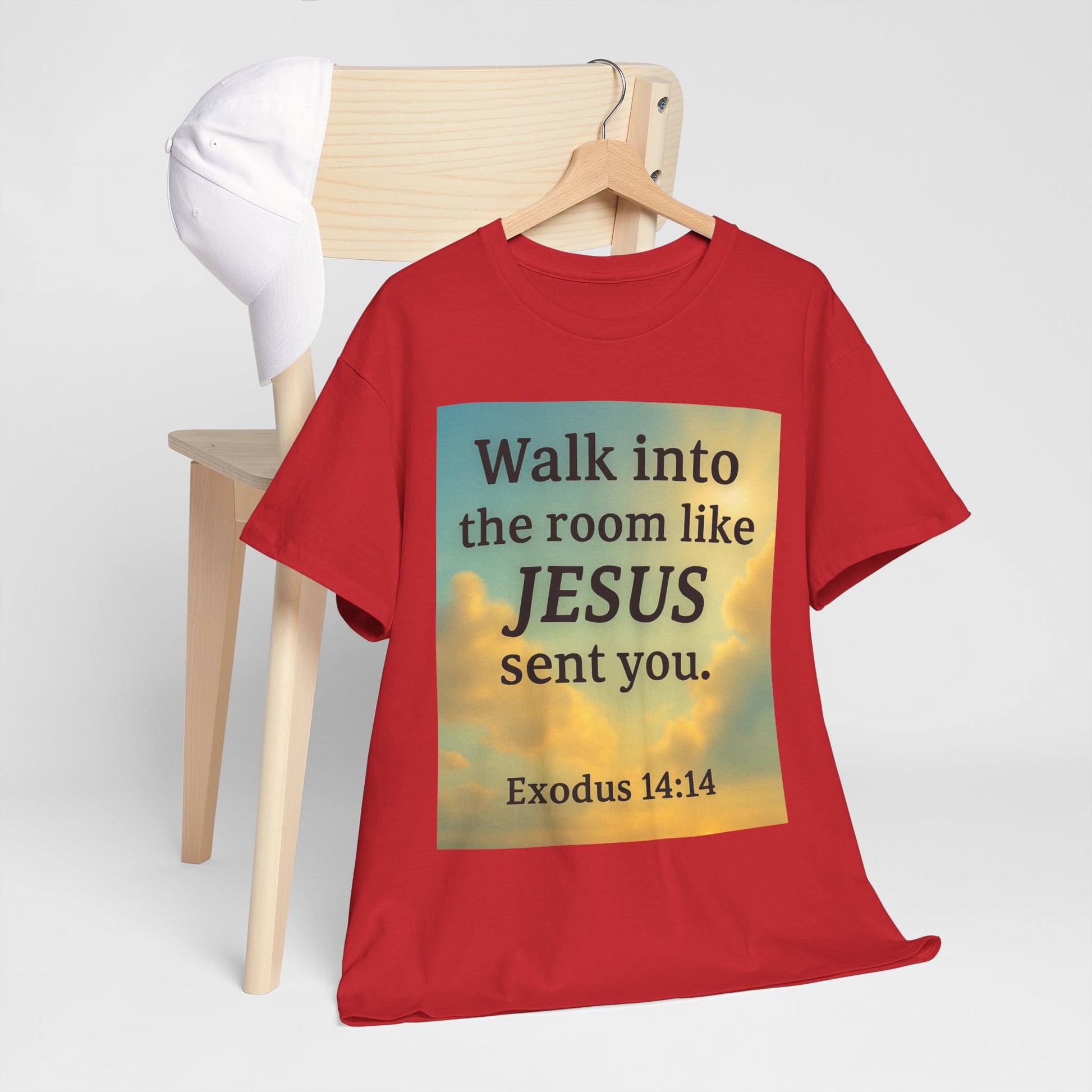 Walk into the Room like JESUS, Cotton T-Shirt